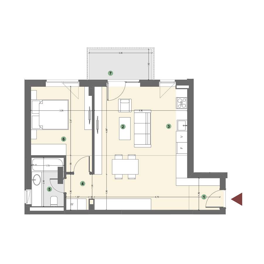 Plan apartament
