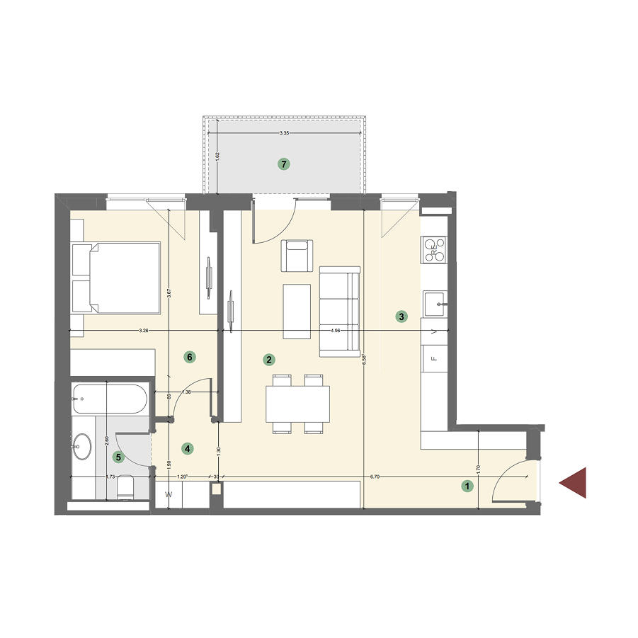 Plan apartament