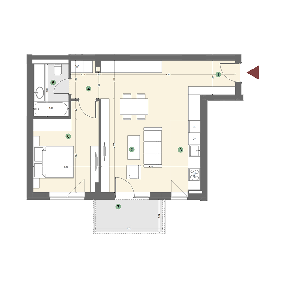 Plan apartament