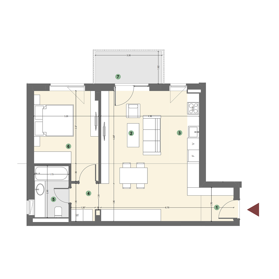 Plan apartament