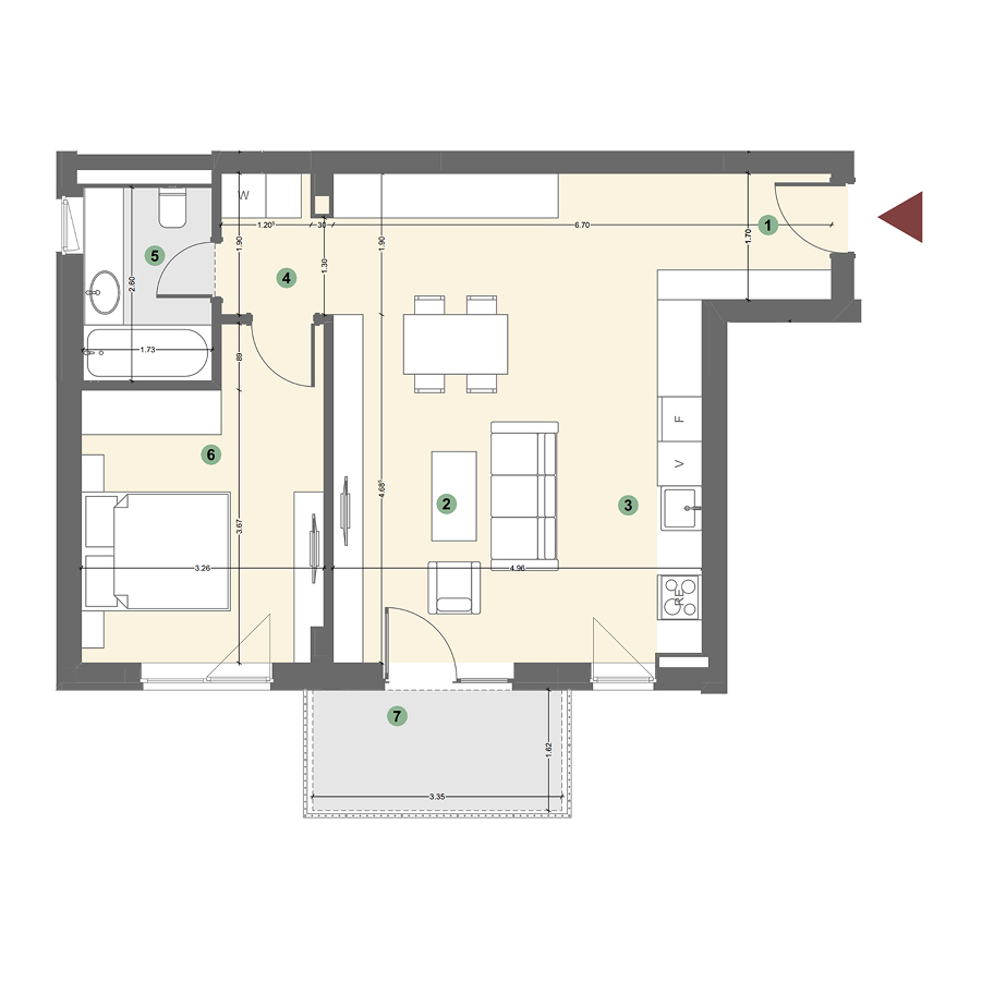 Plan apartament