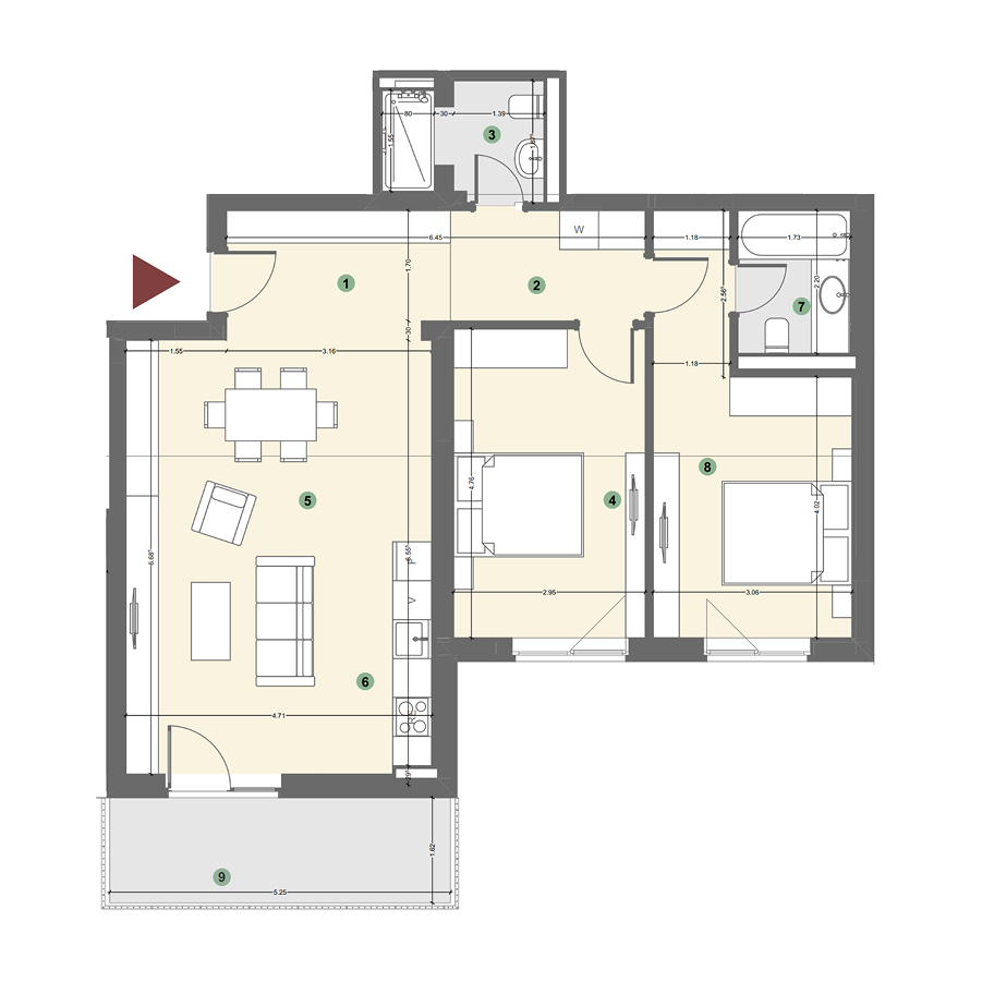 Plan apartament