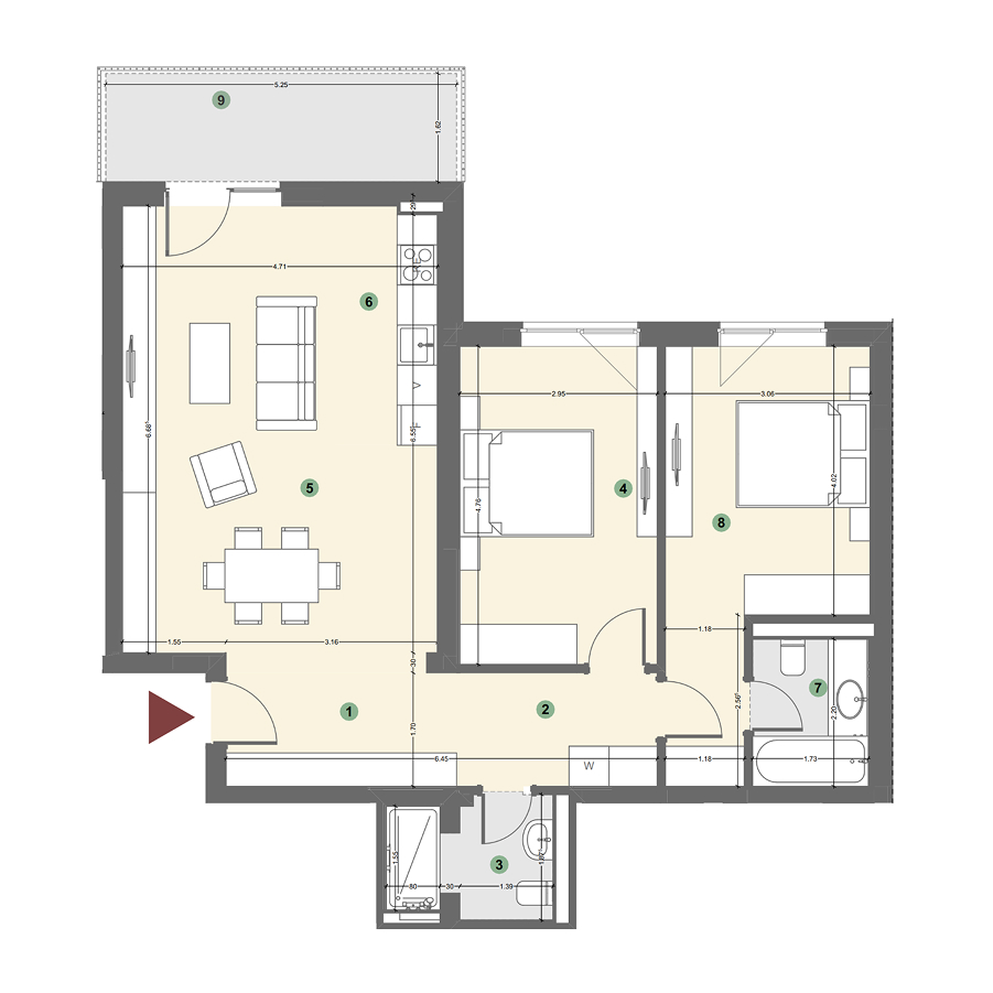Plan apartament