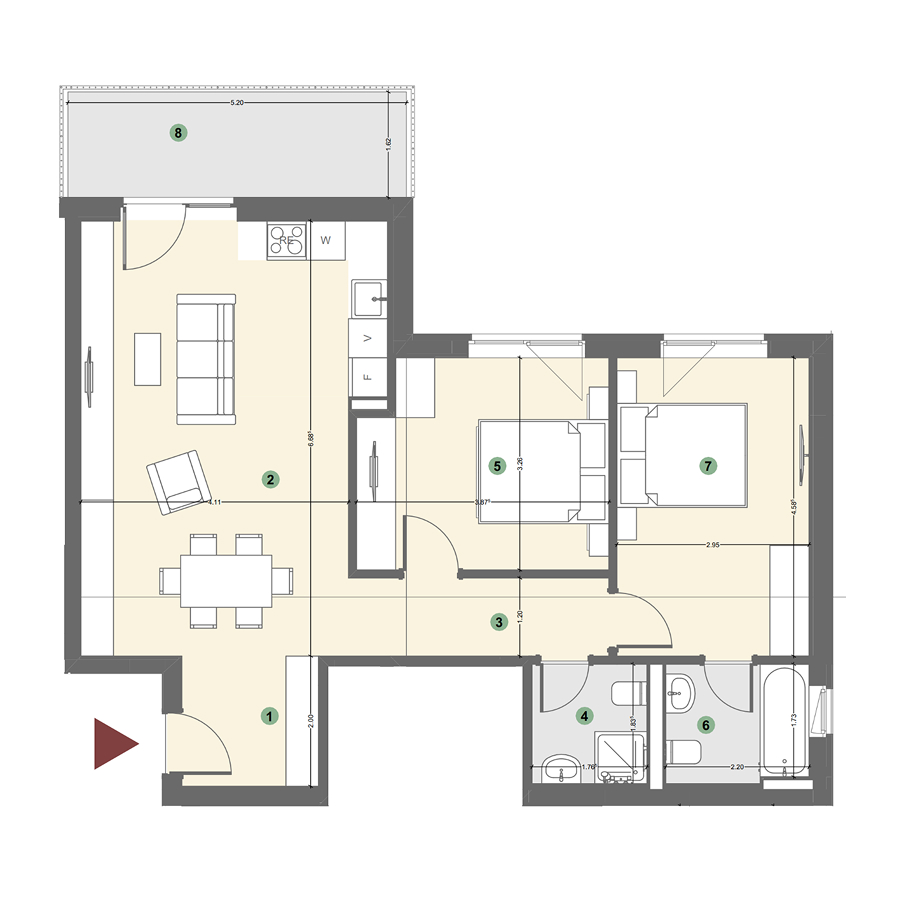 Plan apartament