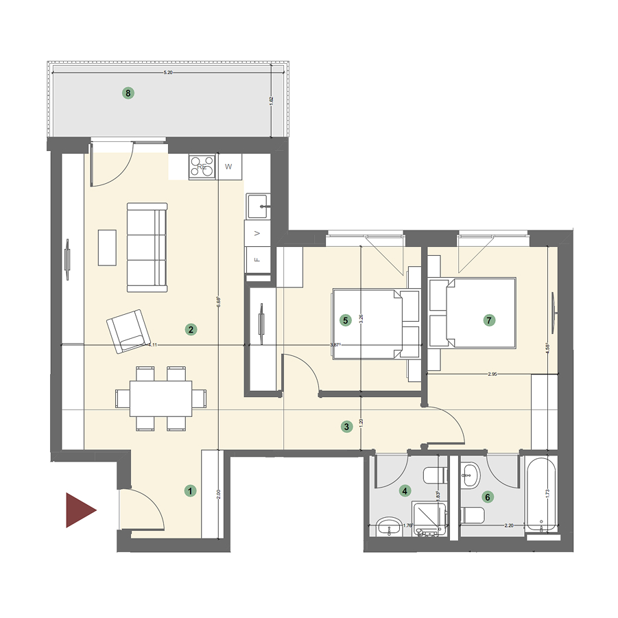Plan apartament
