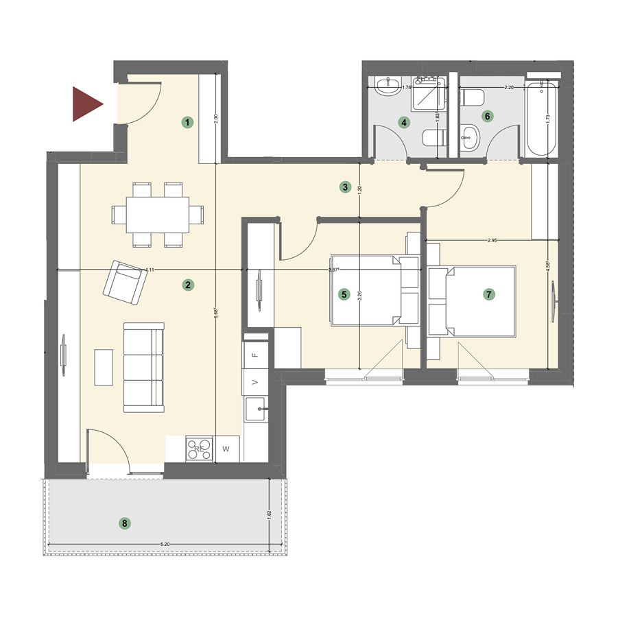Plan apartament