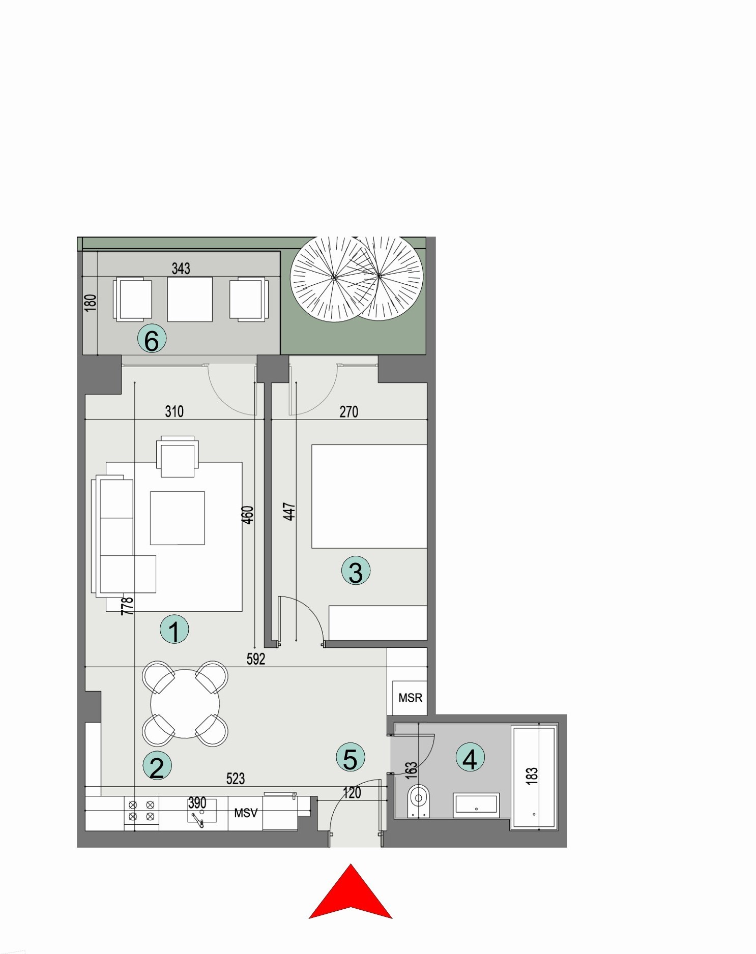 Plan apartament