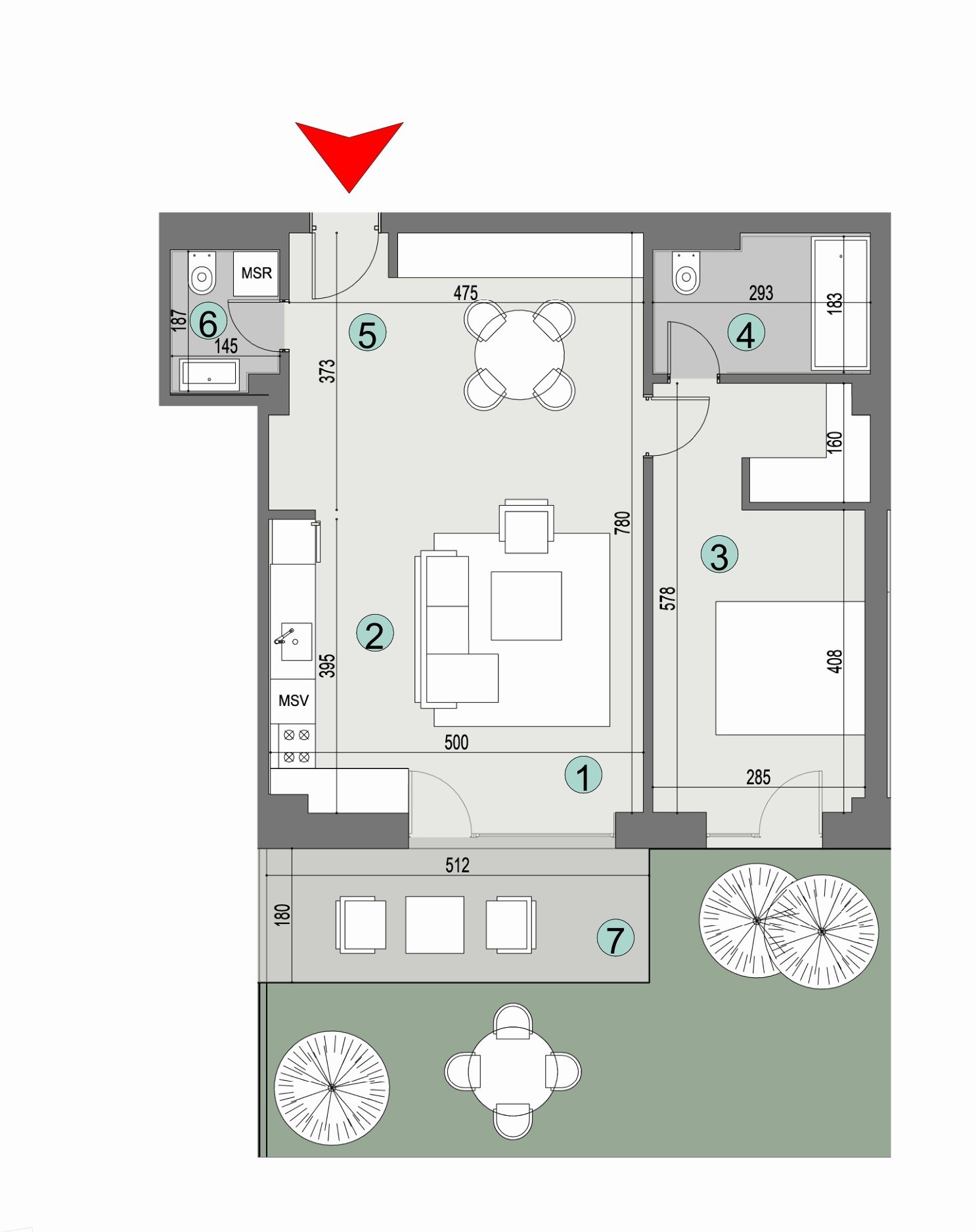 Plan apartament