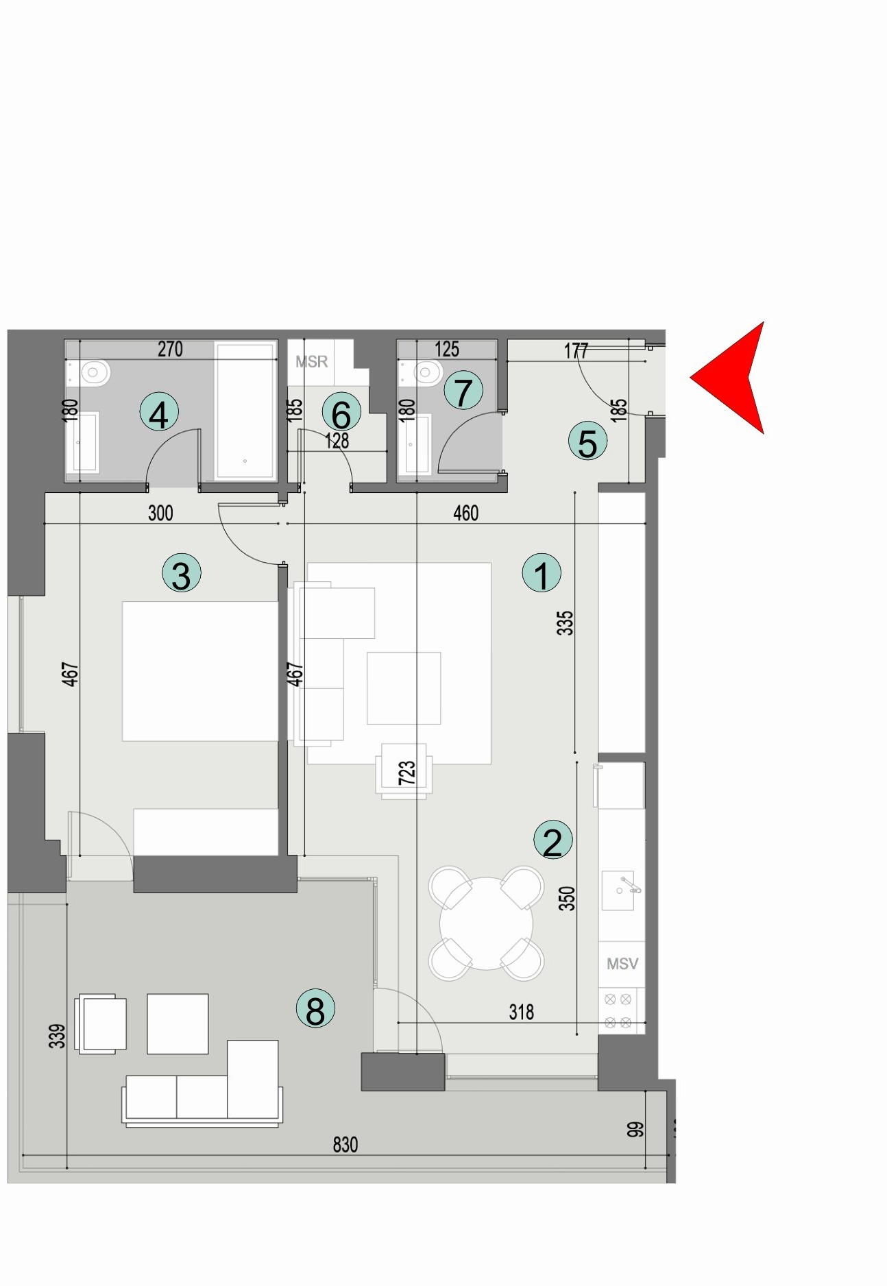 Plan apartament