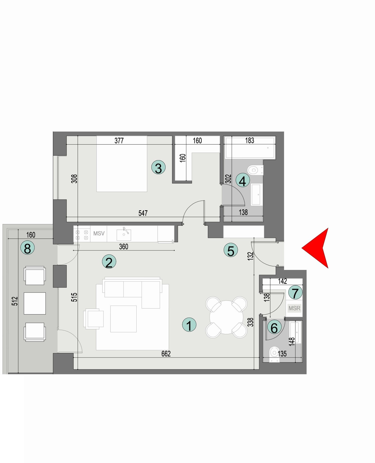 Plan apartament
