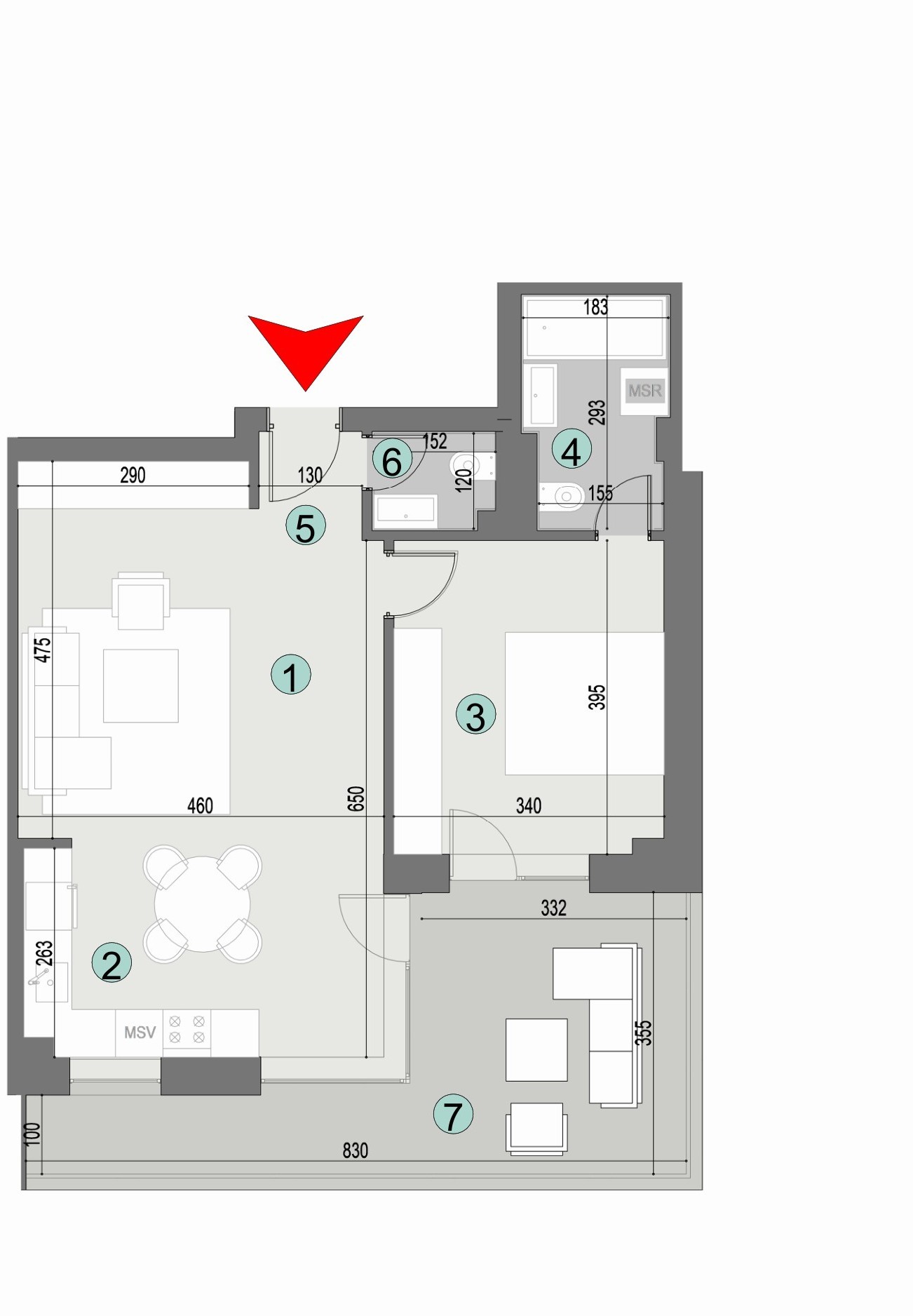 Plan apartament