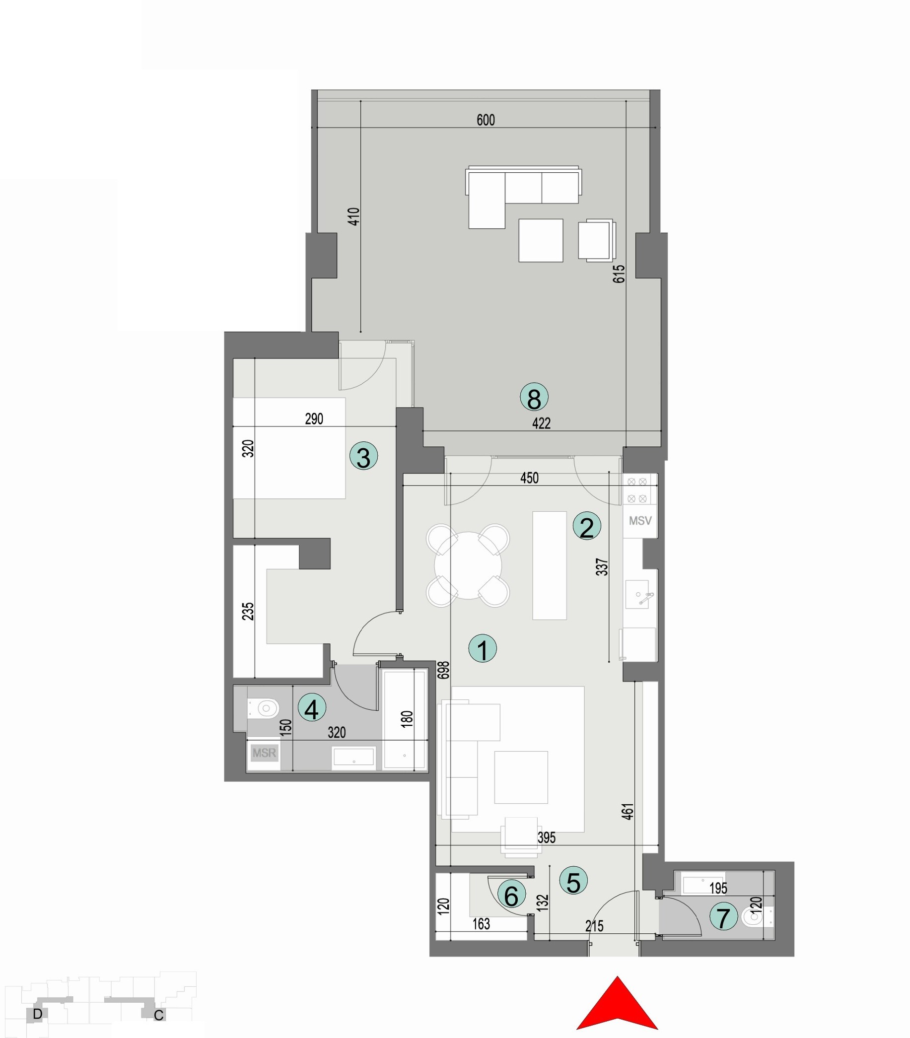 Plan apartament