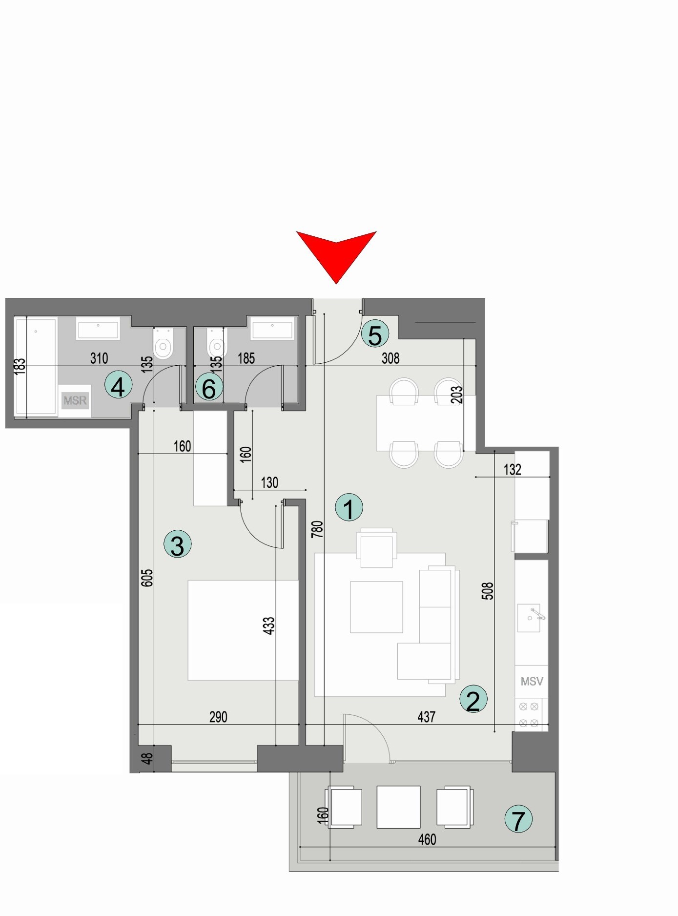 Plan apartament