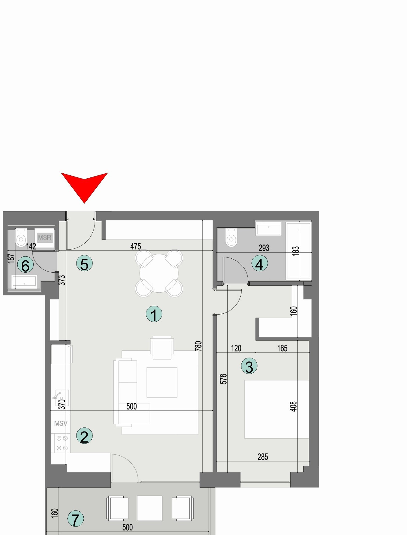 Plan apartament