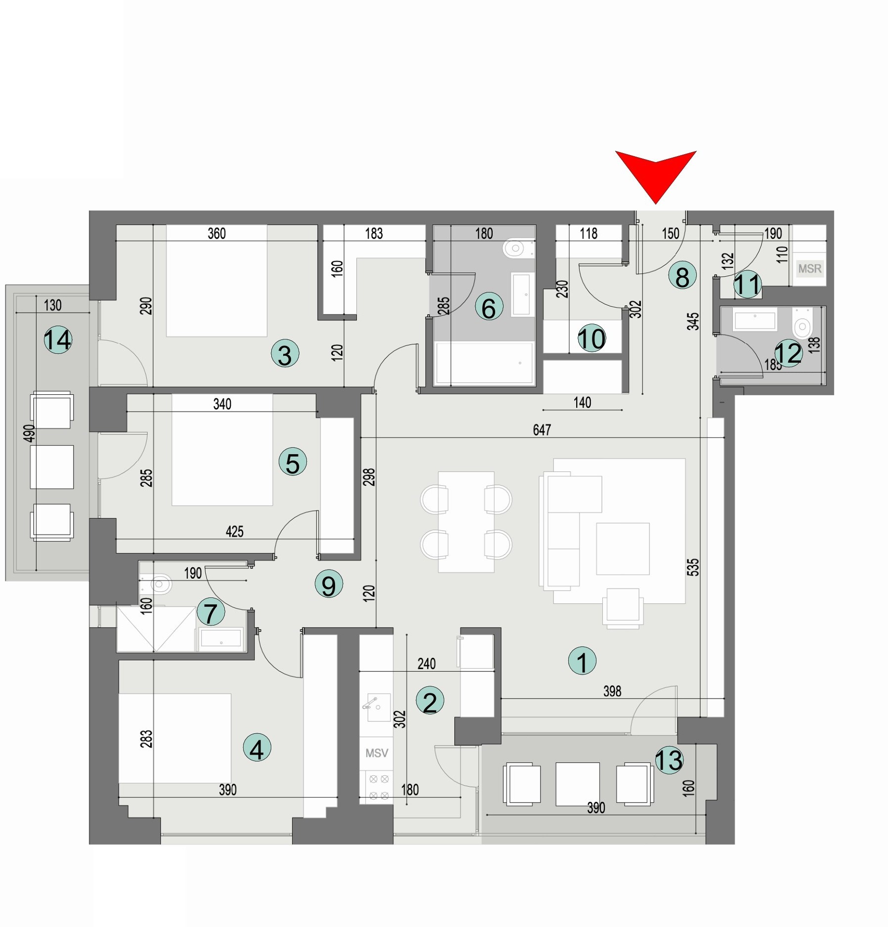 Plan apartament