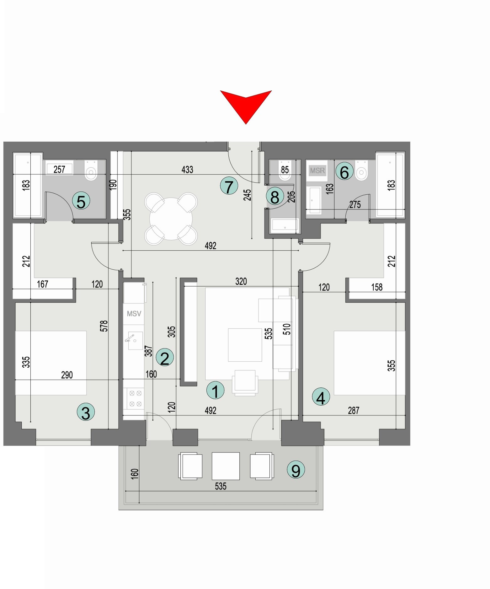 Plan apartament