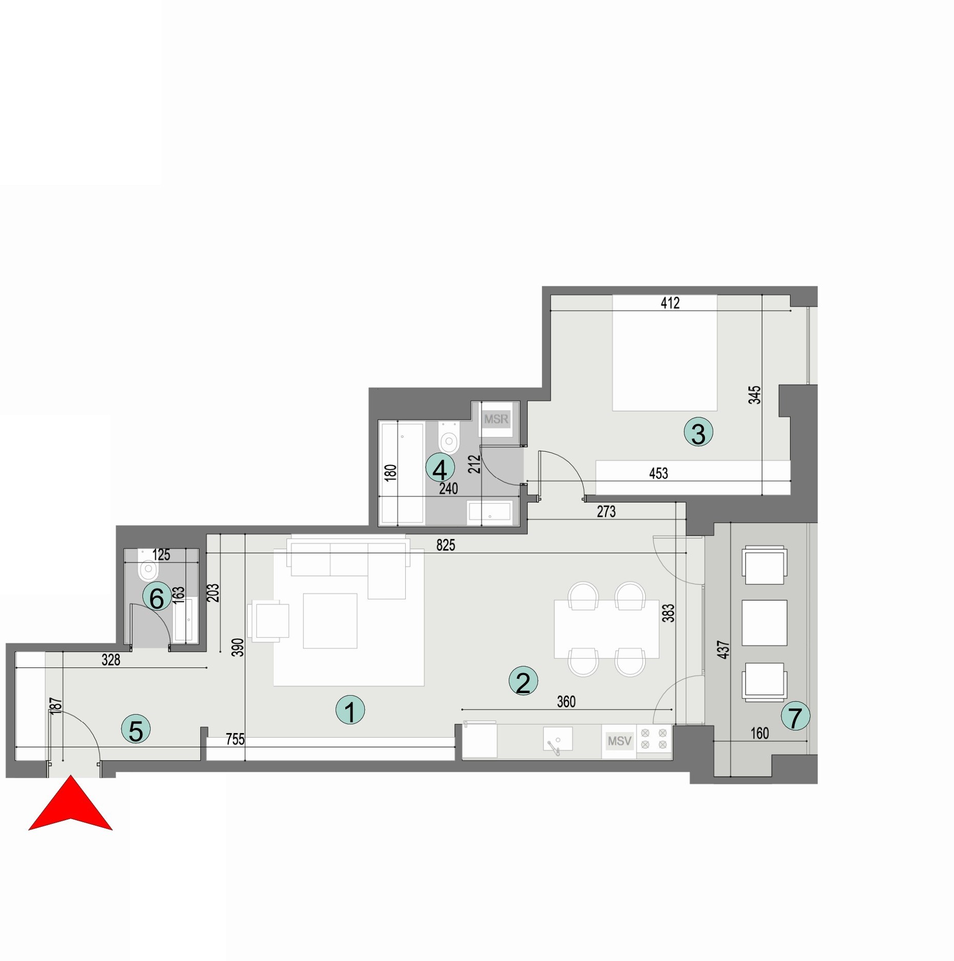 Plan apartament