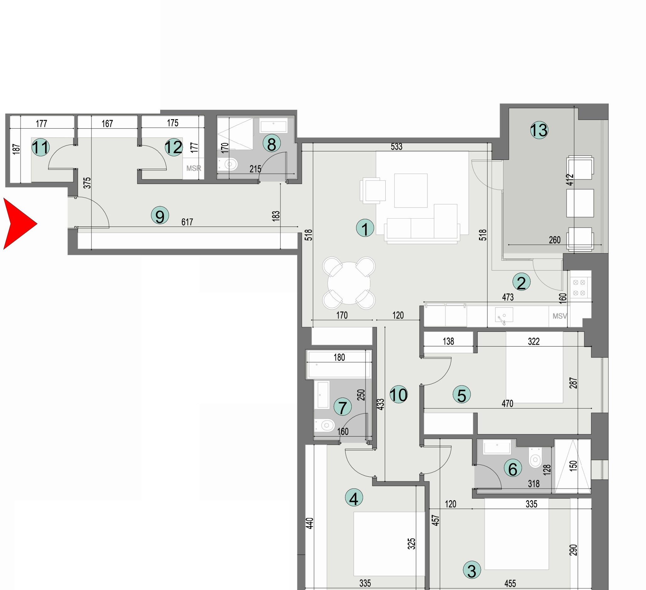 Plan apartament