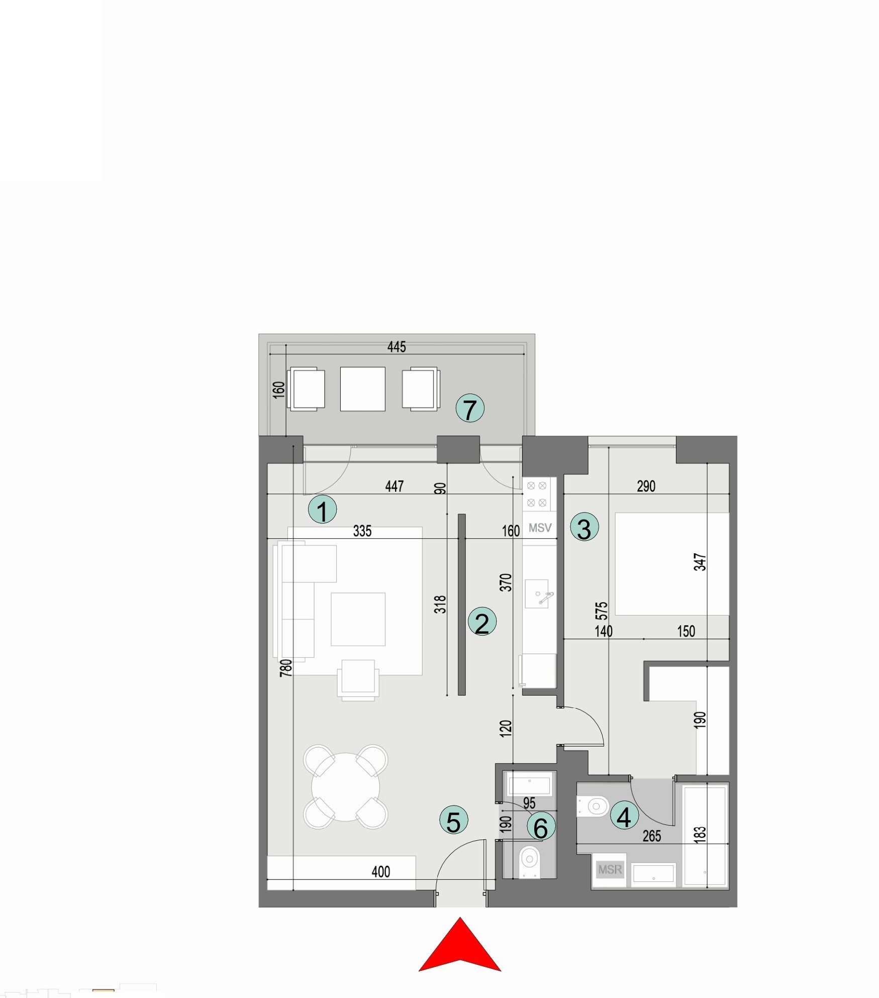 Plan apartament