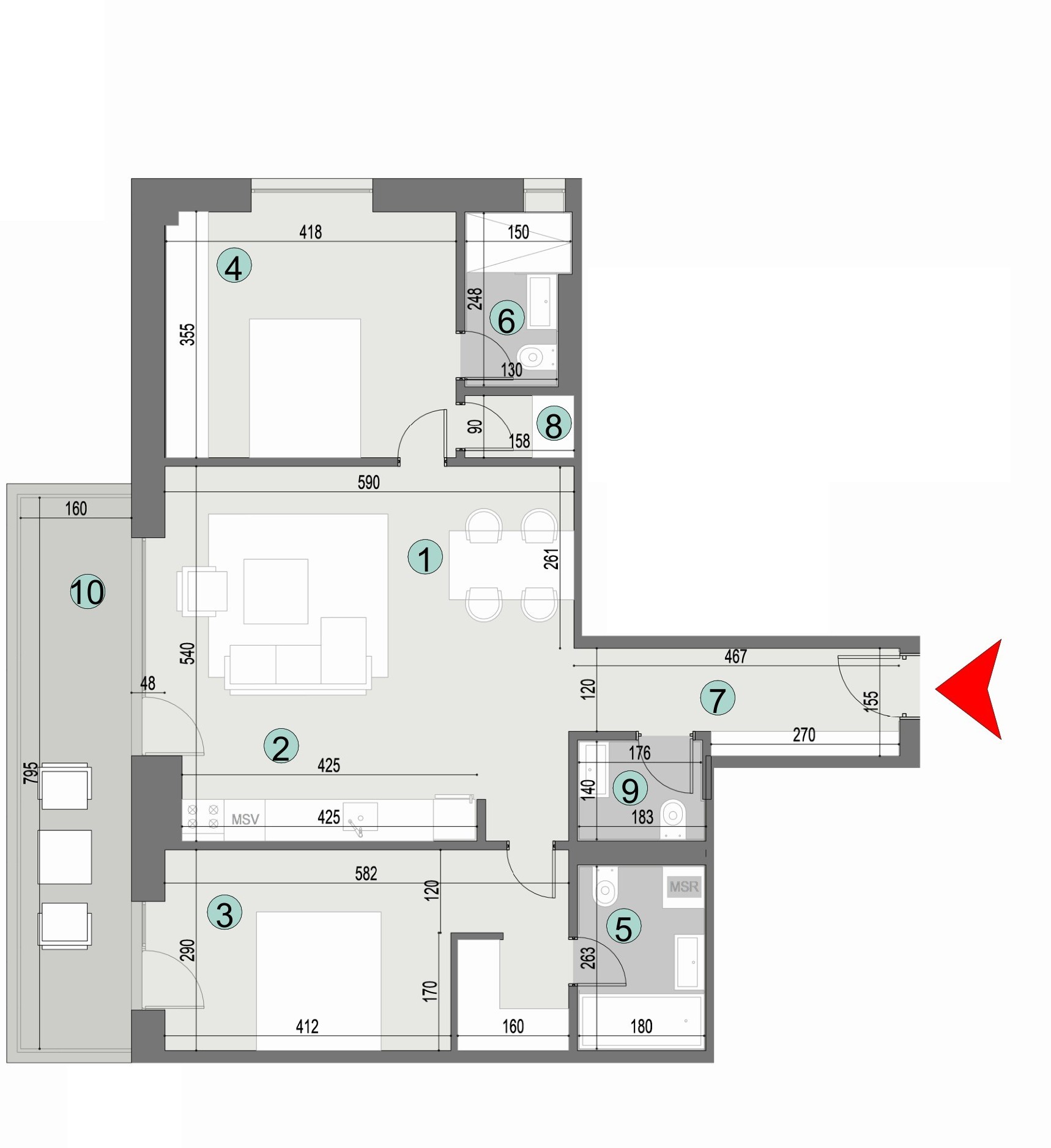 Plan apartament
