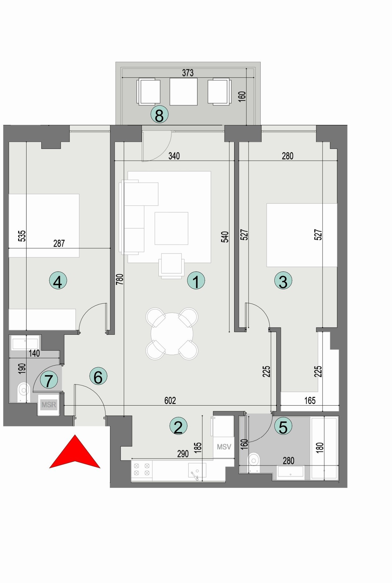 Plan apartament