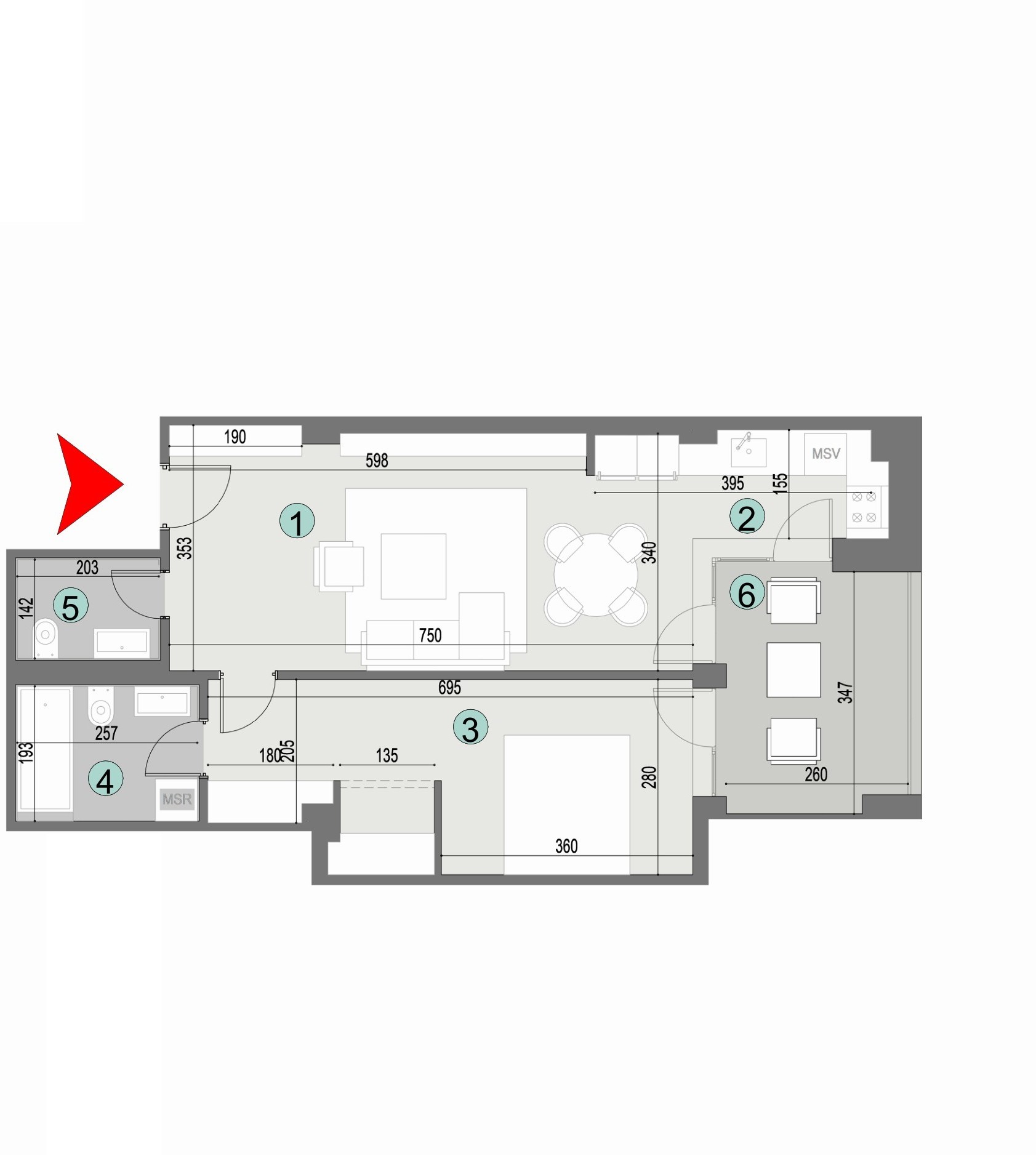 Plan apartament