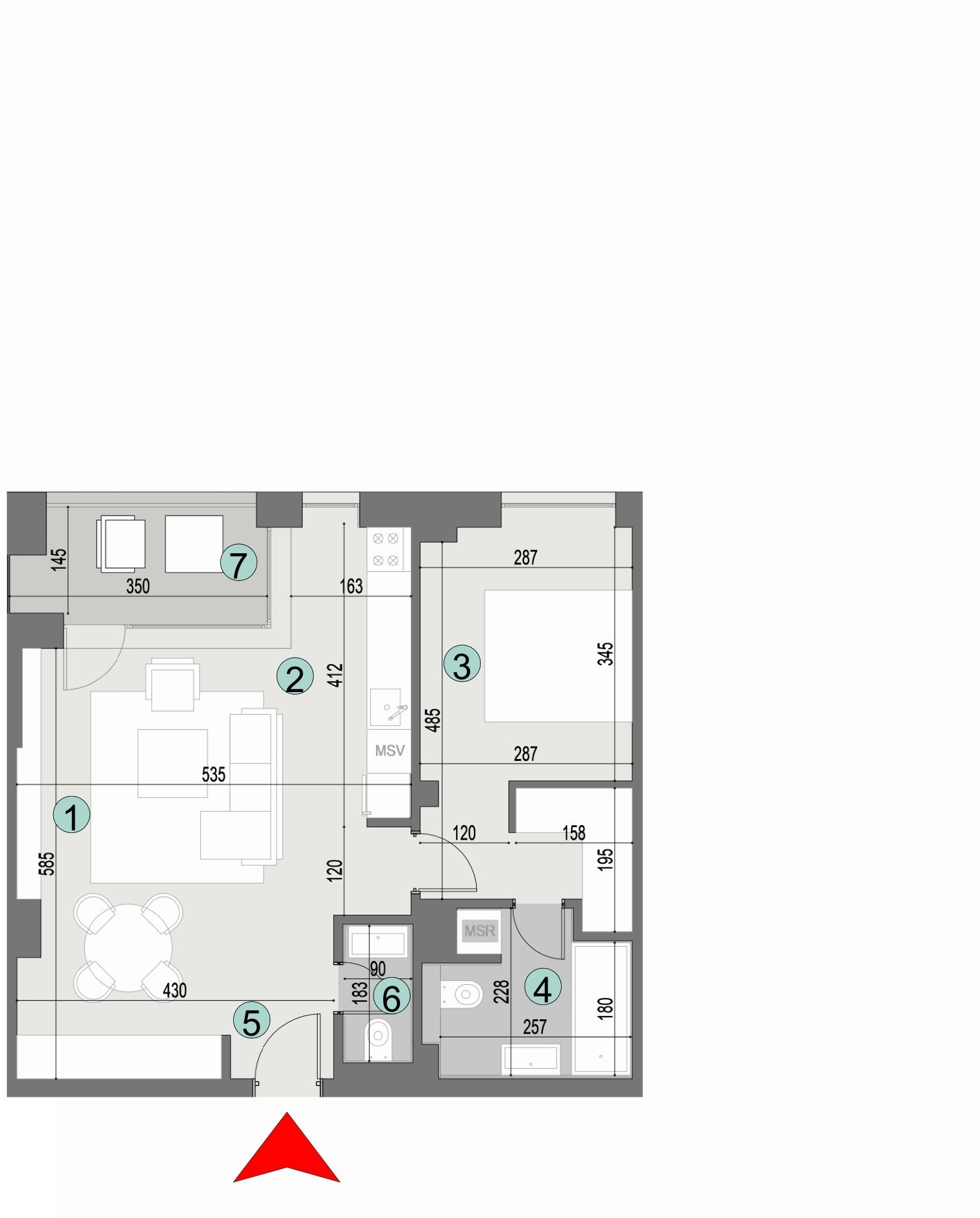 Plan apartament