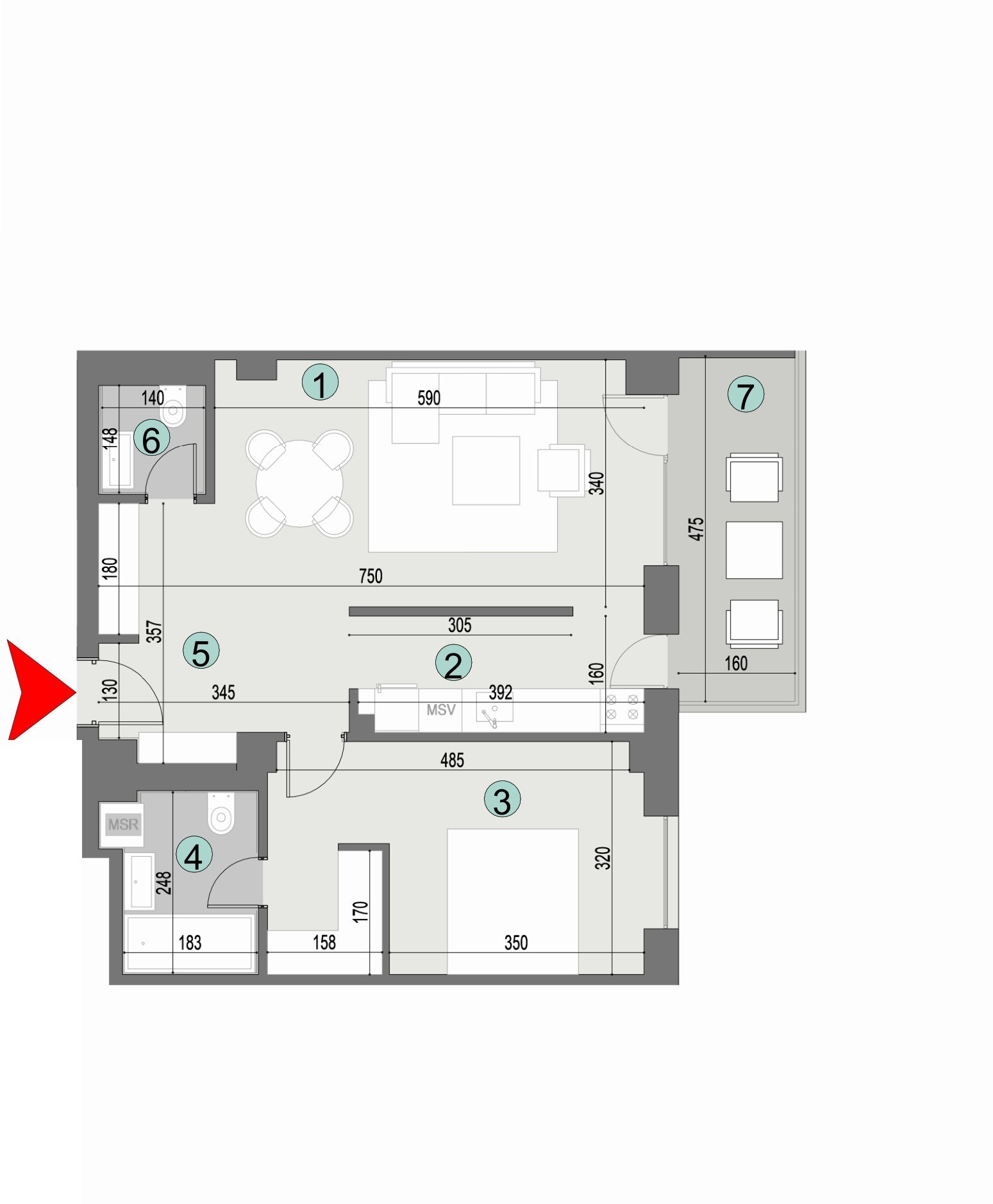 Plan apartament
