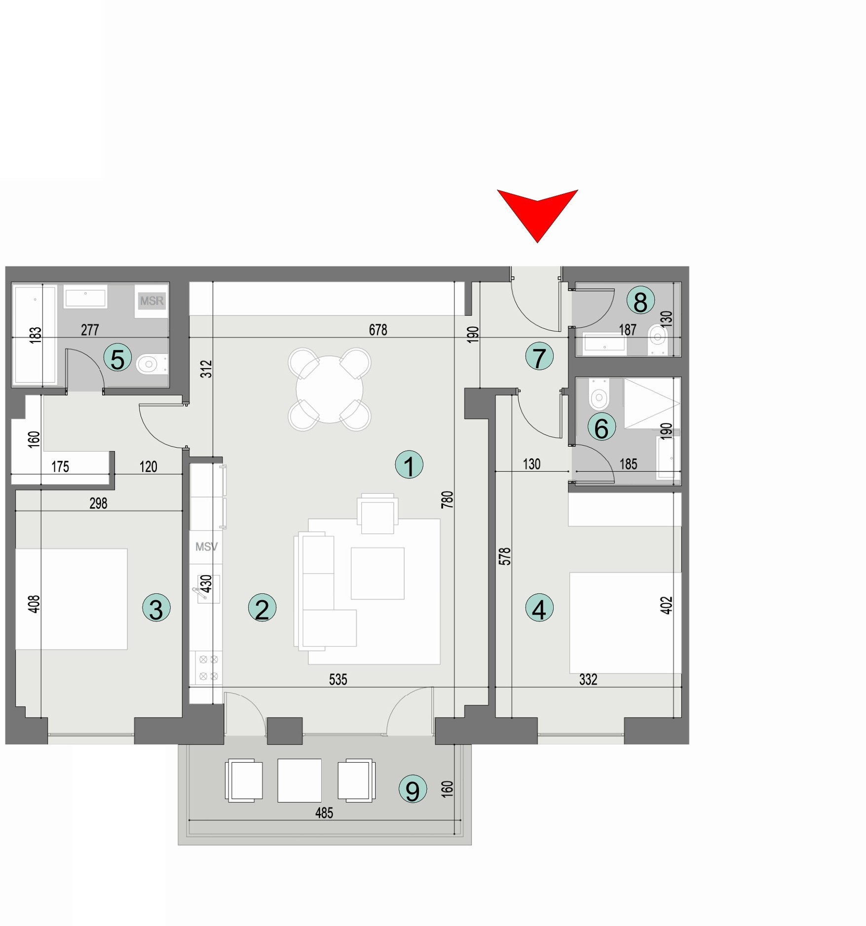 Plan apartament