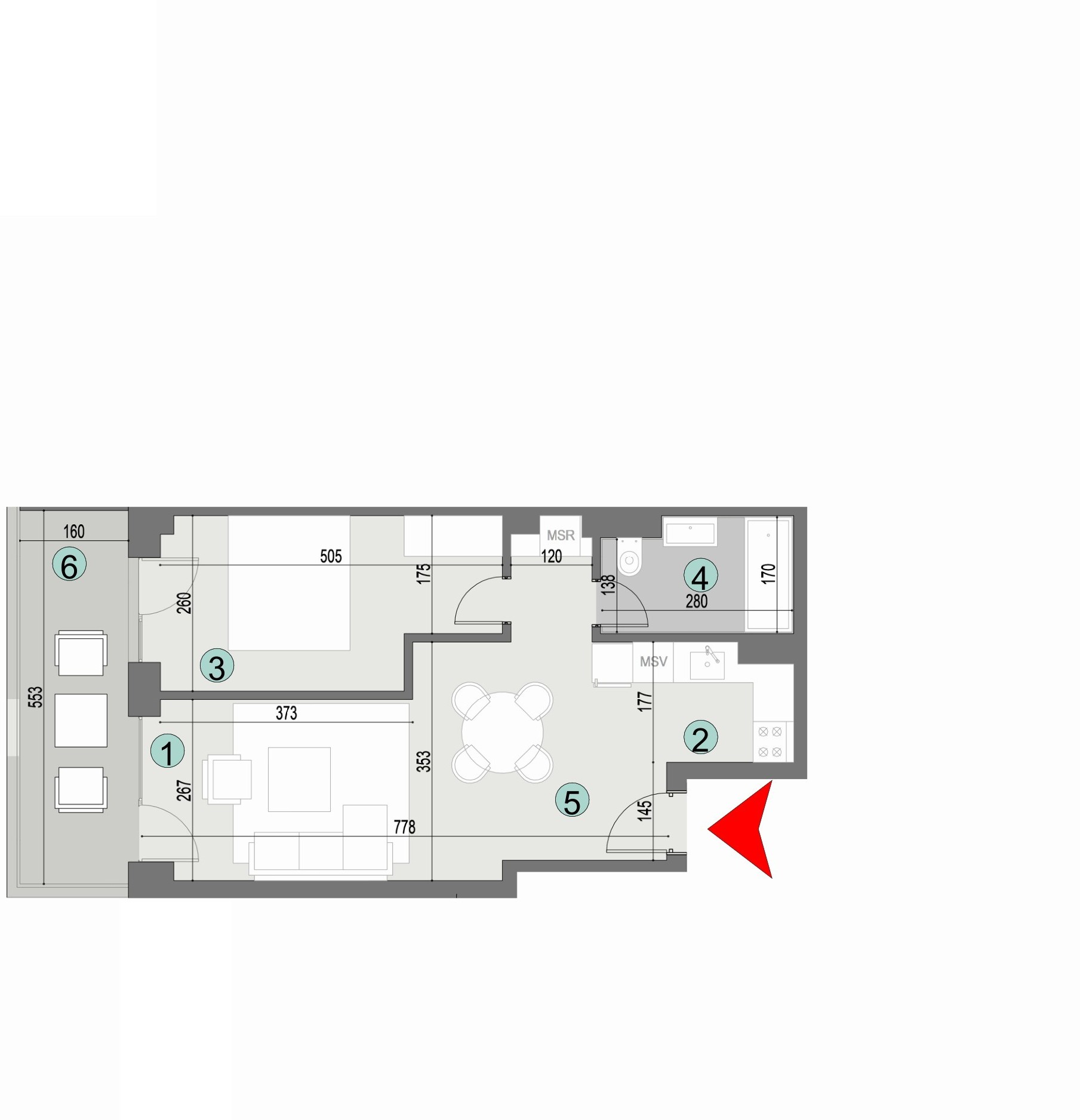 Plan apartament