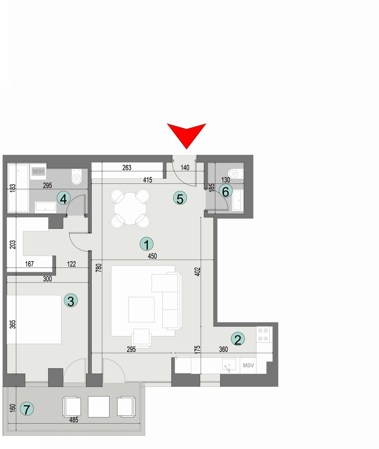 Plan apartament