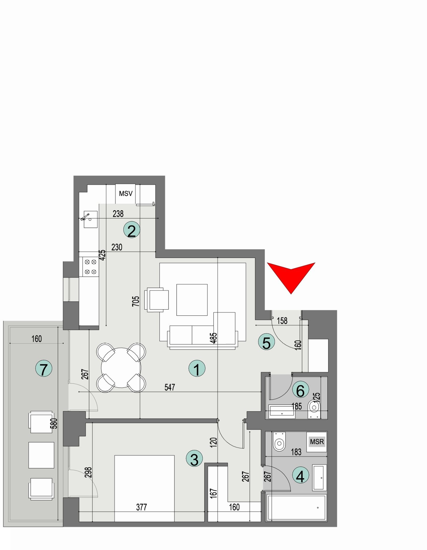 Plan apartament