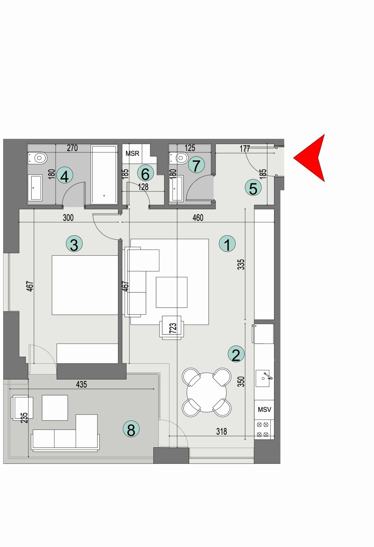Plan apartament