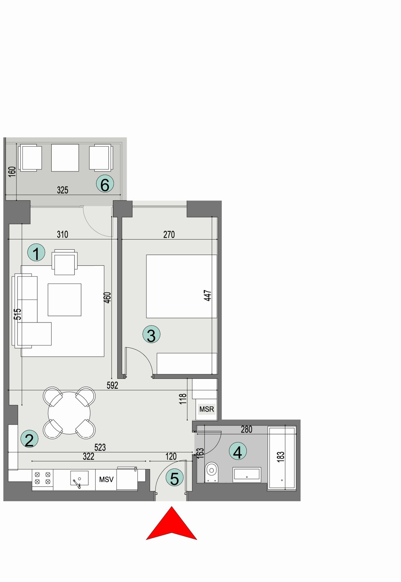 Plan apartament