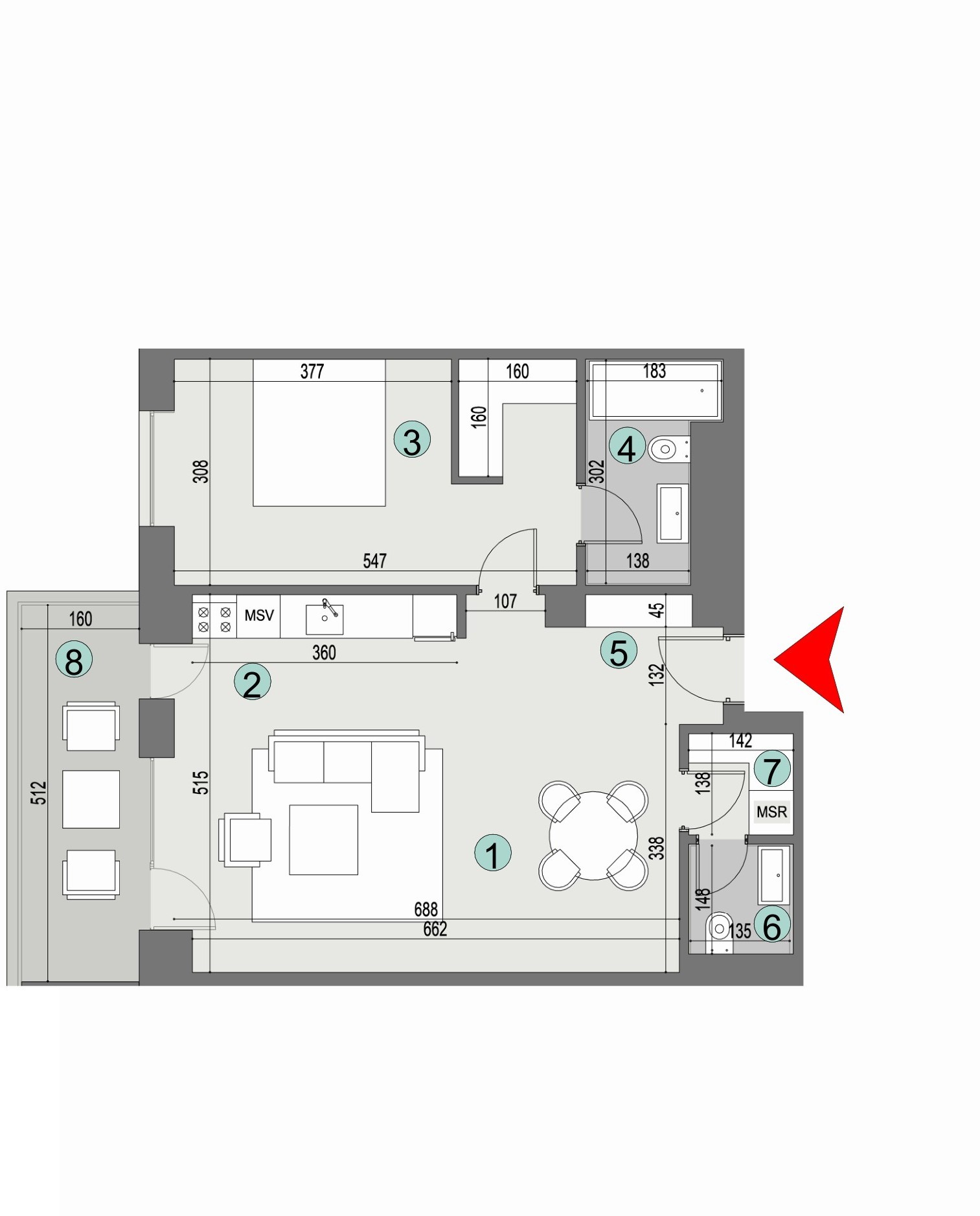 Plan apartament