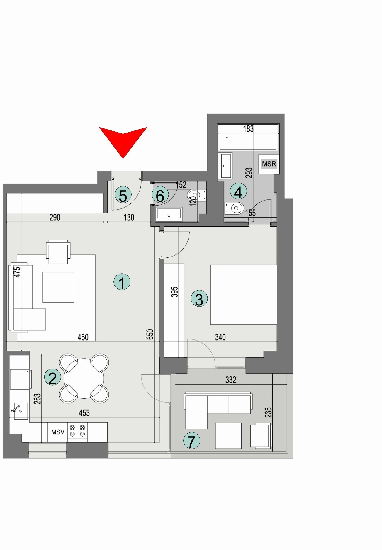 Plan apartament