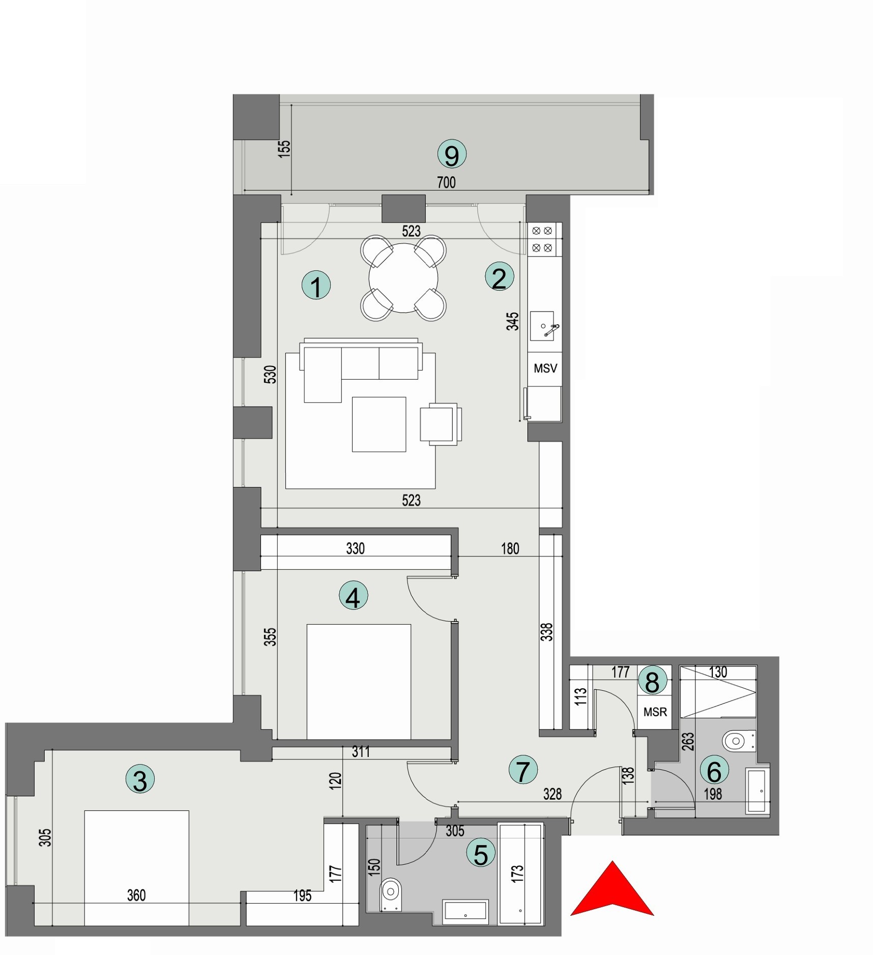 Plan apartament