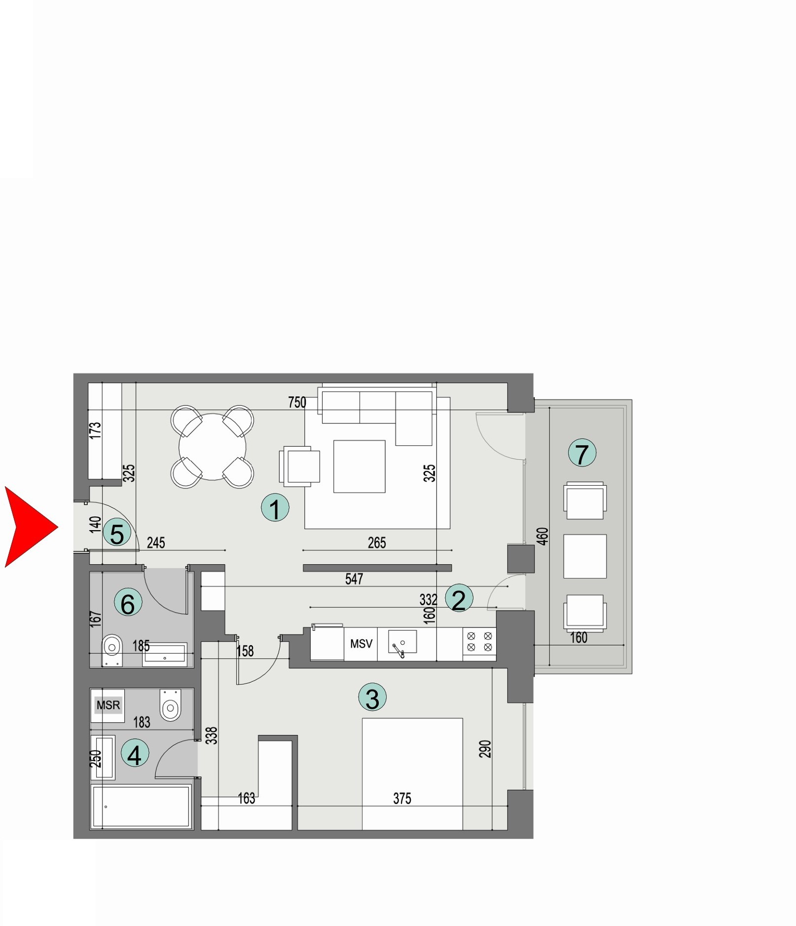 Plan apartament