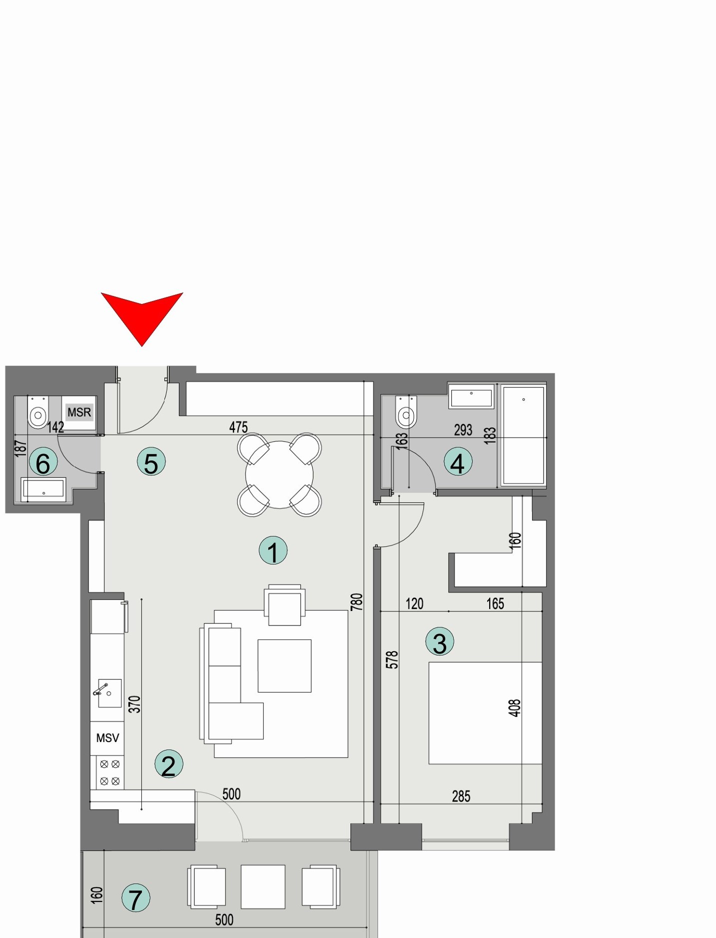 Plan apartament
