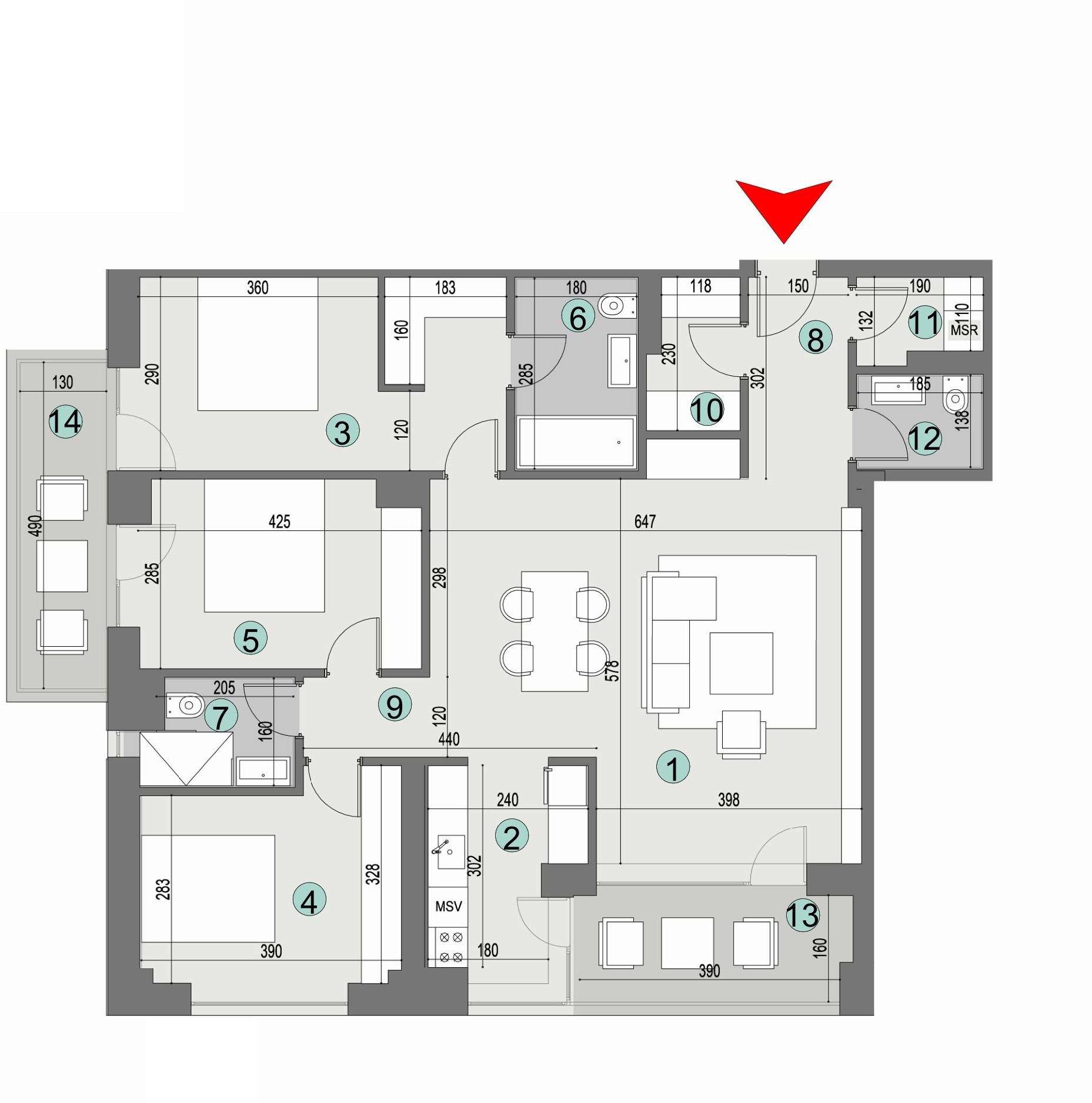 Plan apartament