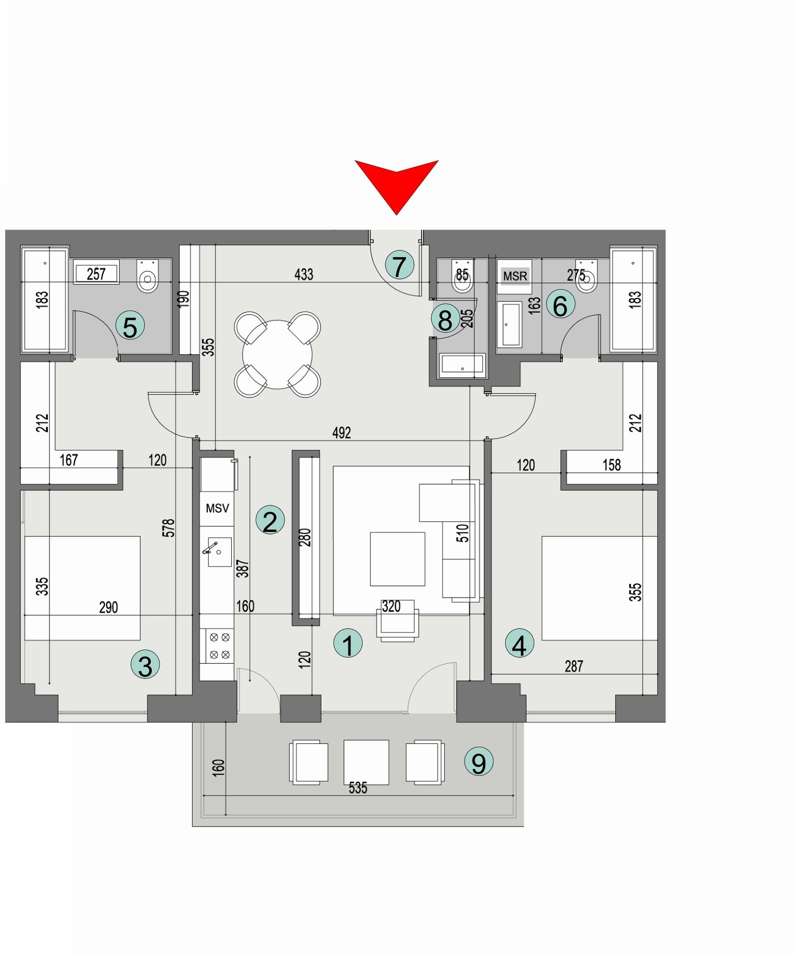Plan apartament