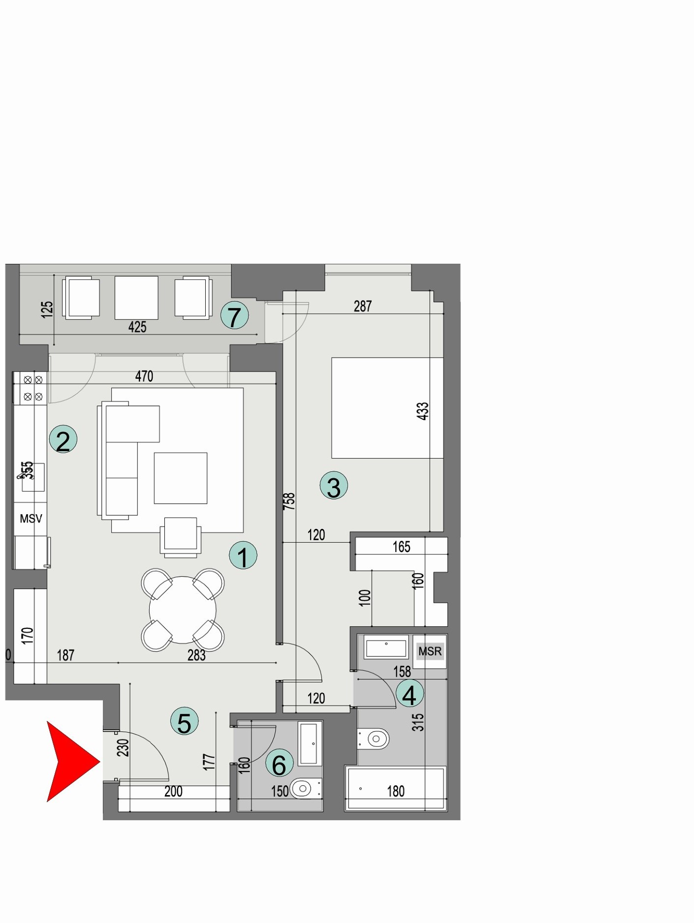 Plan apartament