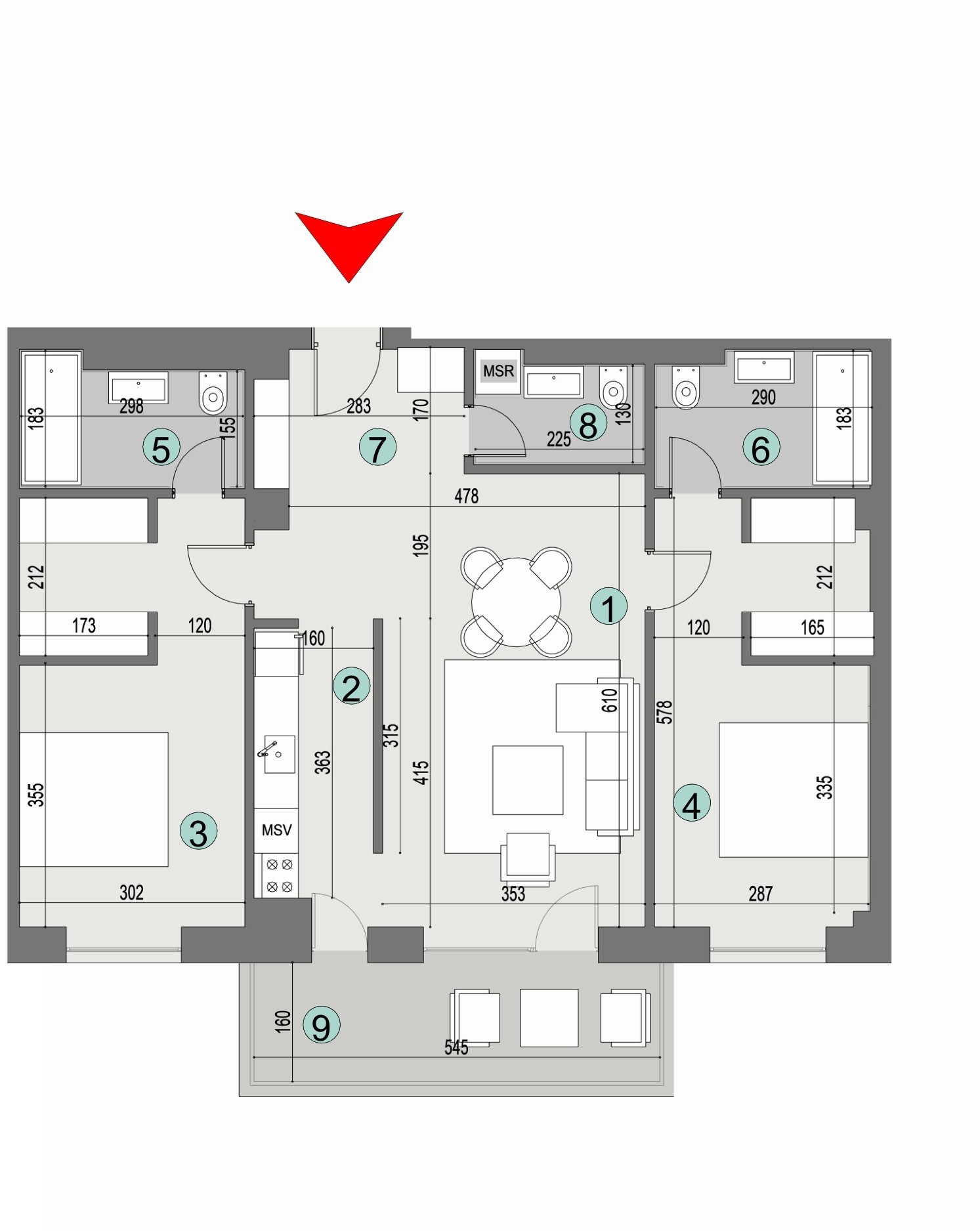 Plan apartament
