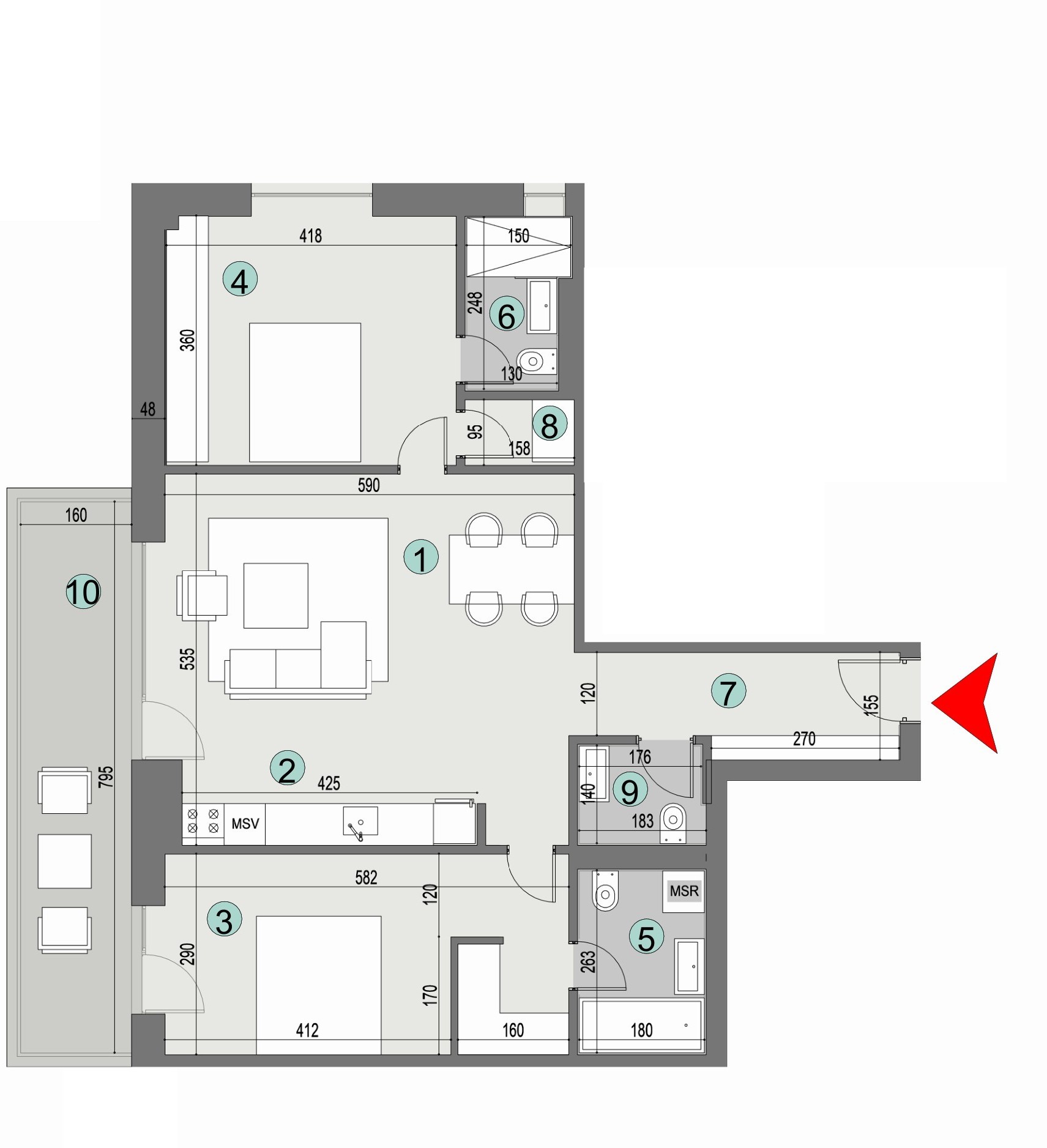 Plan apartament