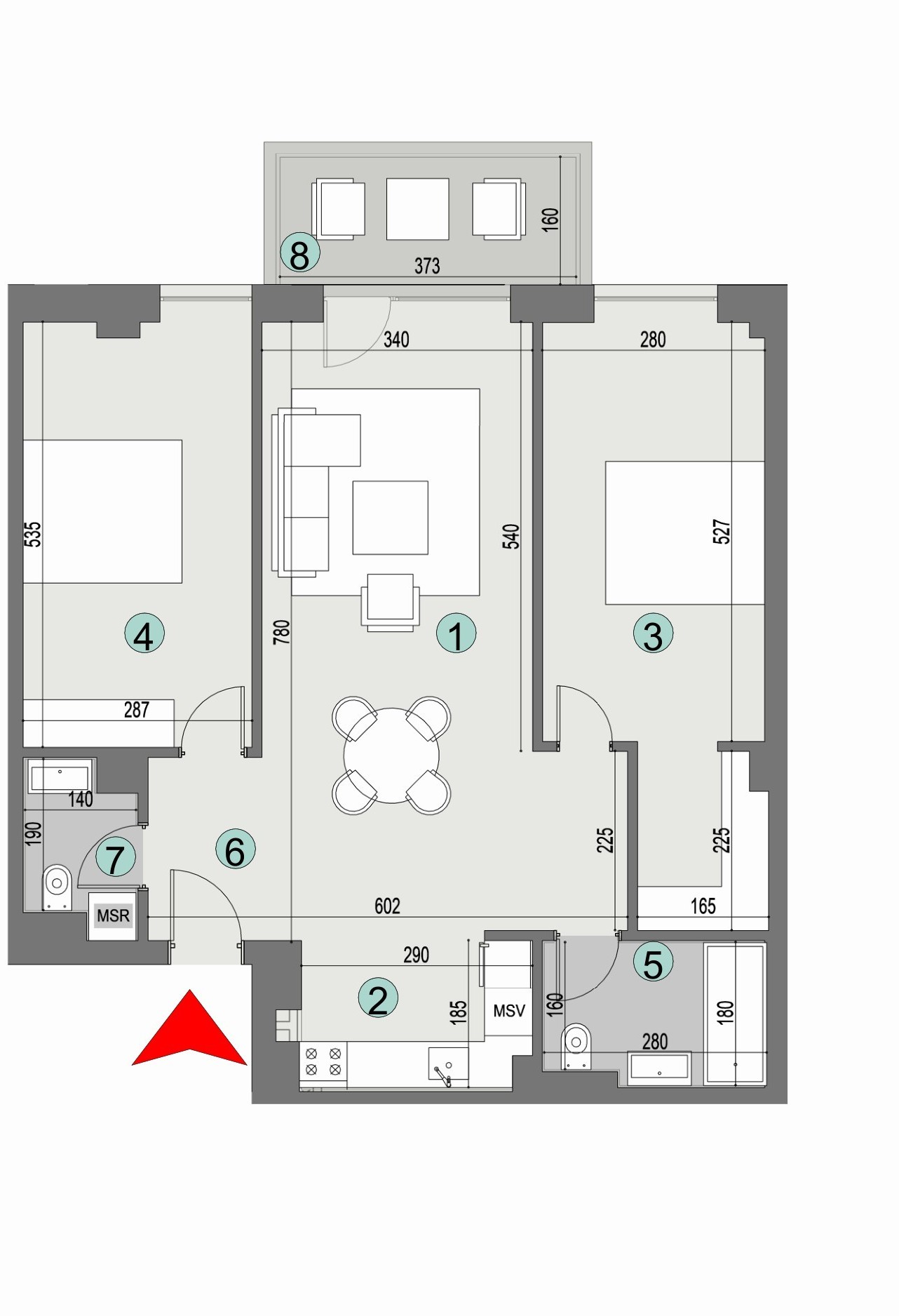 Plan apartament