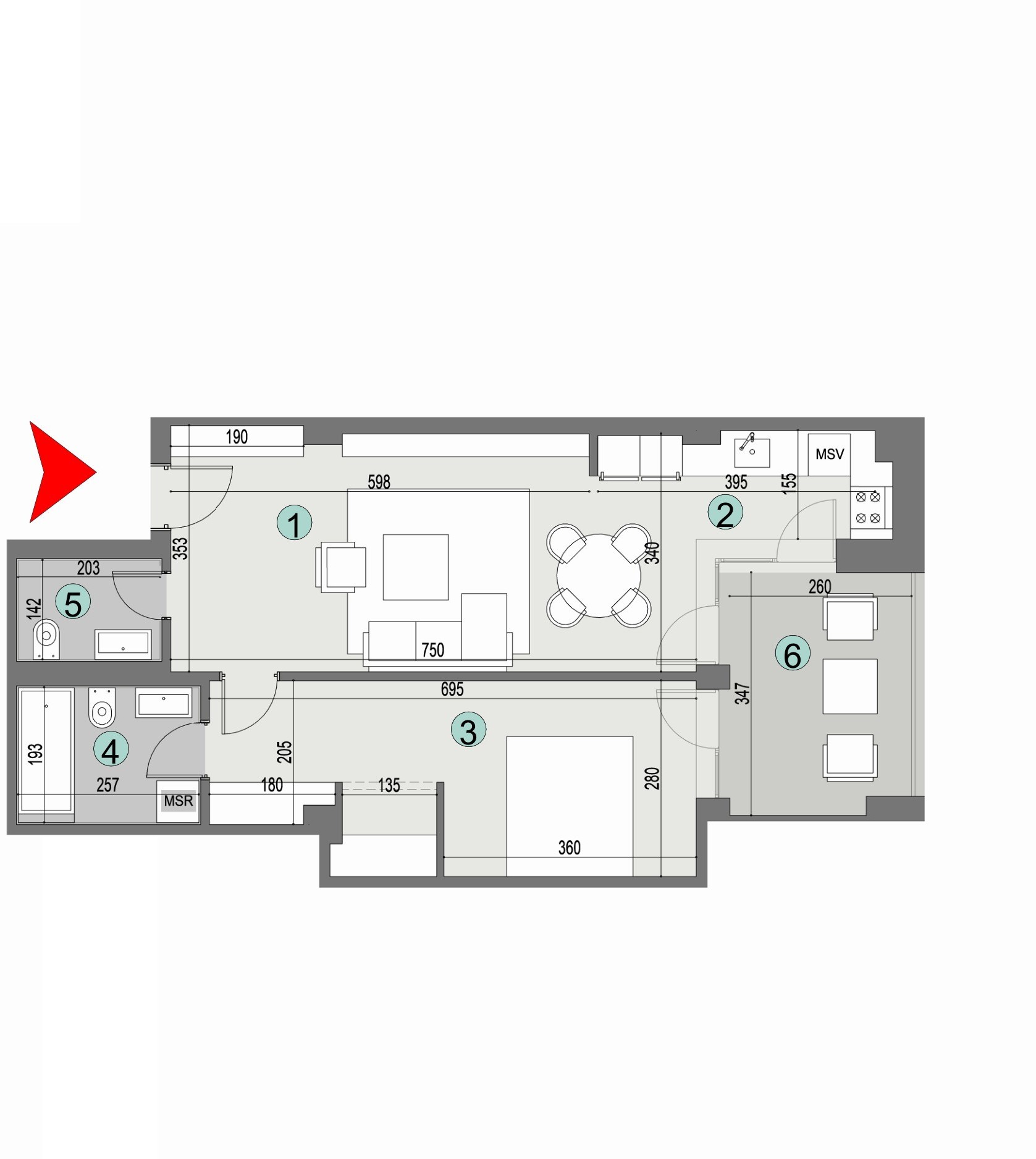 Plan apartament