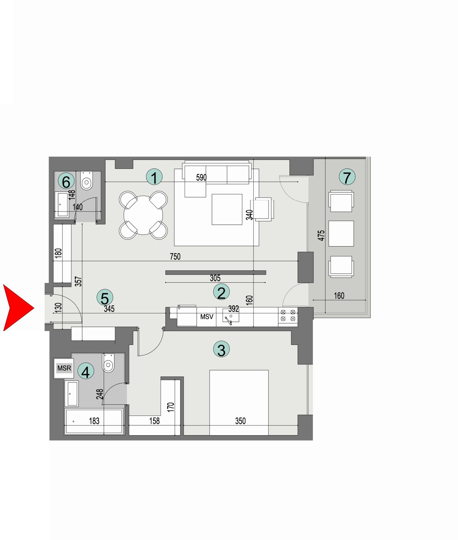 Plan apartament