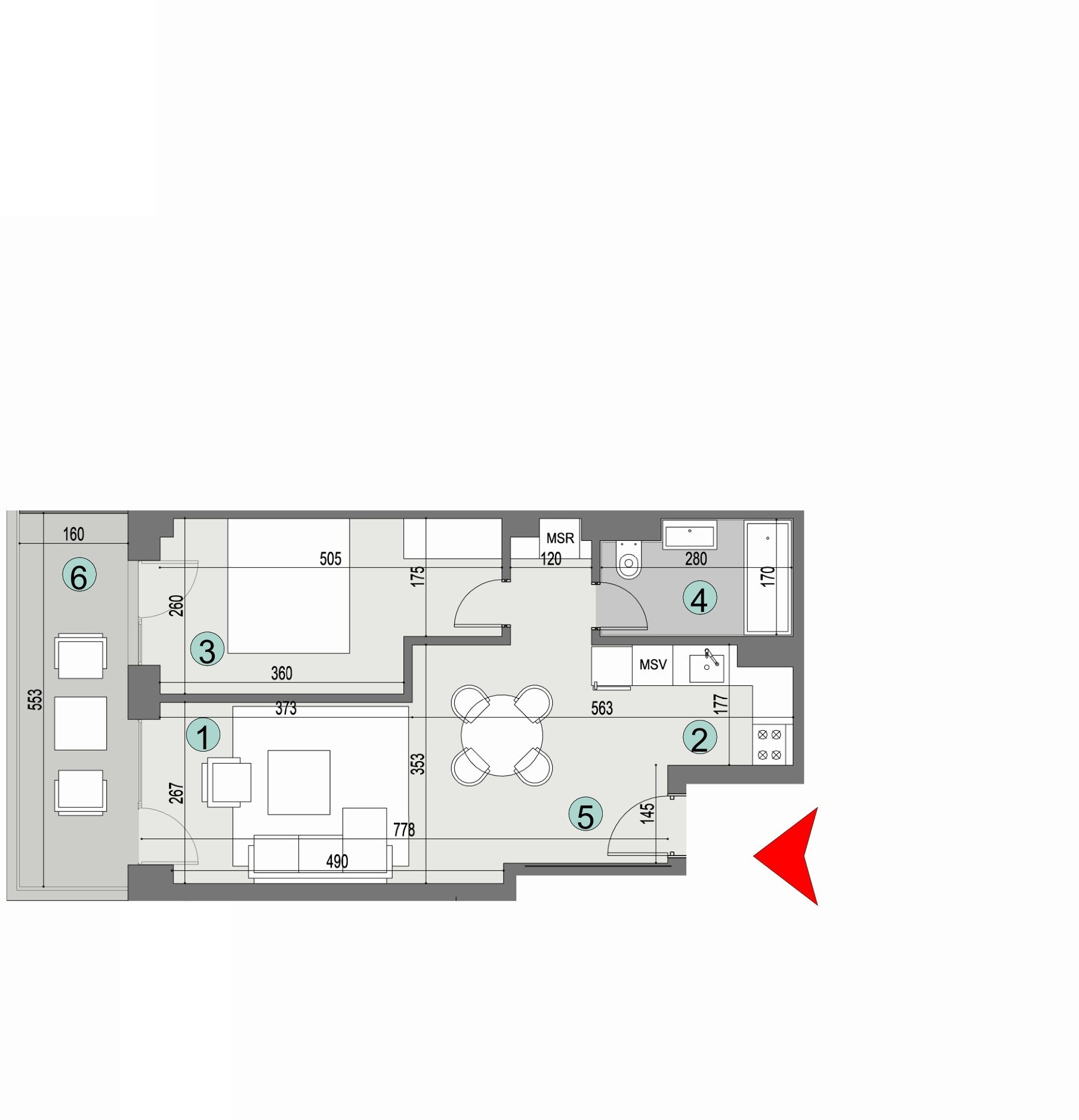 Plan apartament
