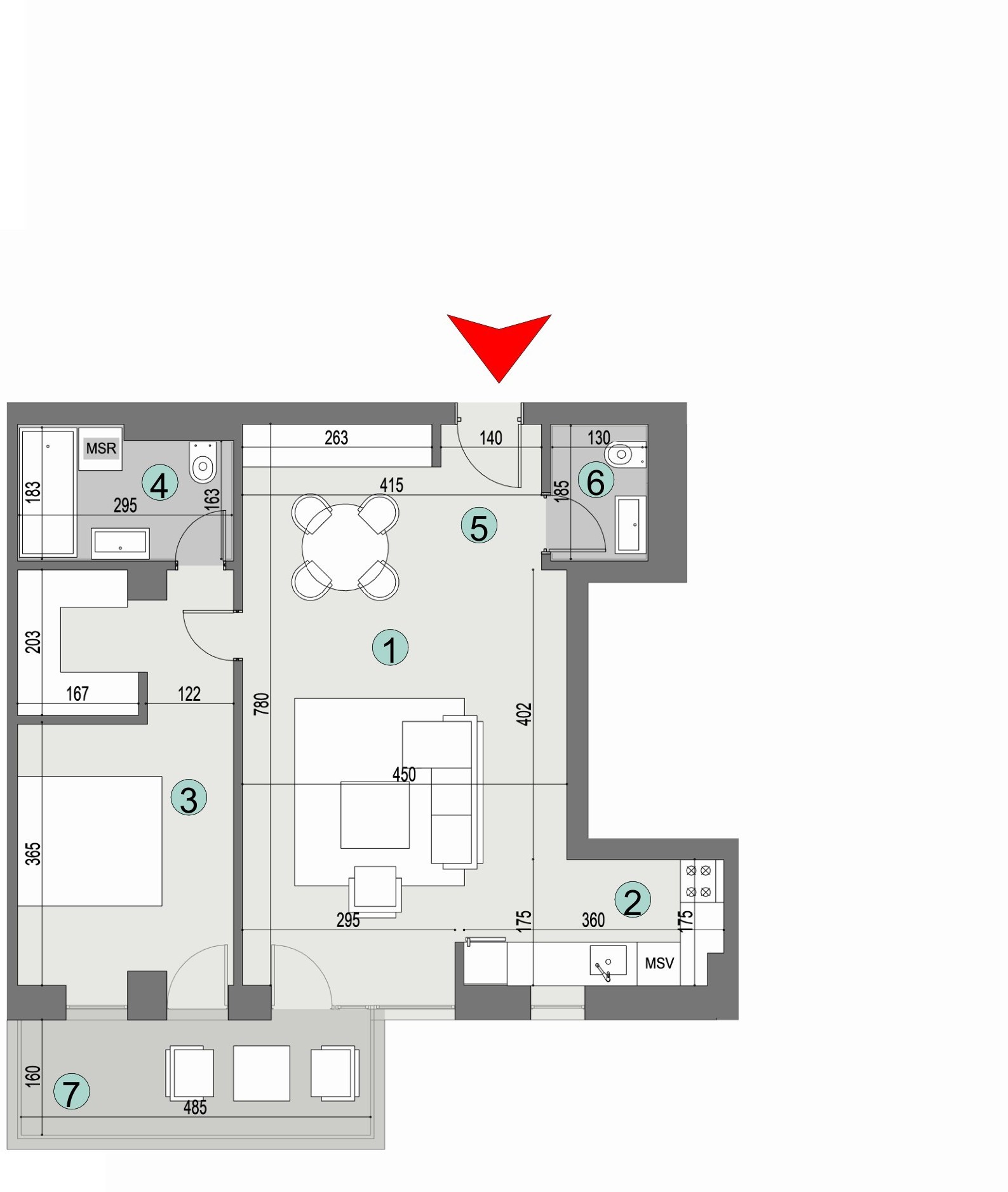 Plan apartament