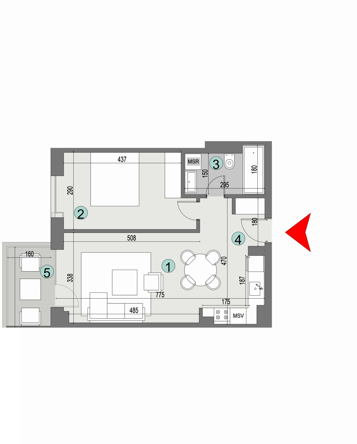 Plan apartament